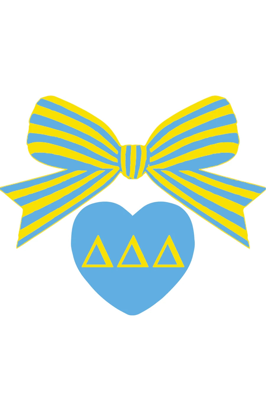 Delta Delta Delta Bow-Dacious Decal