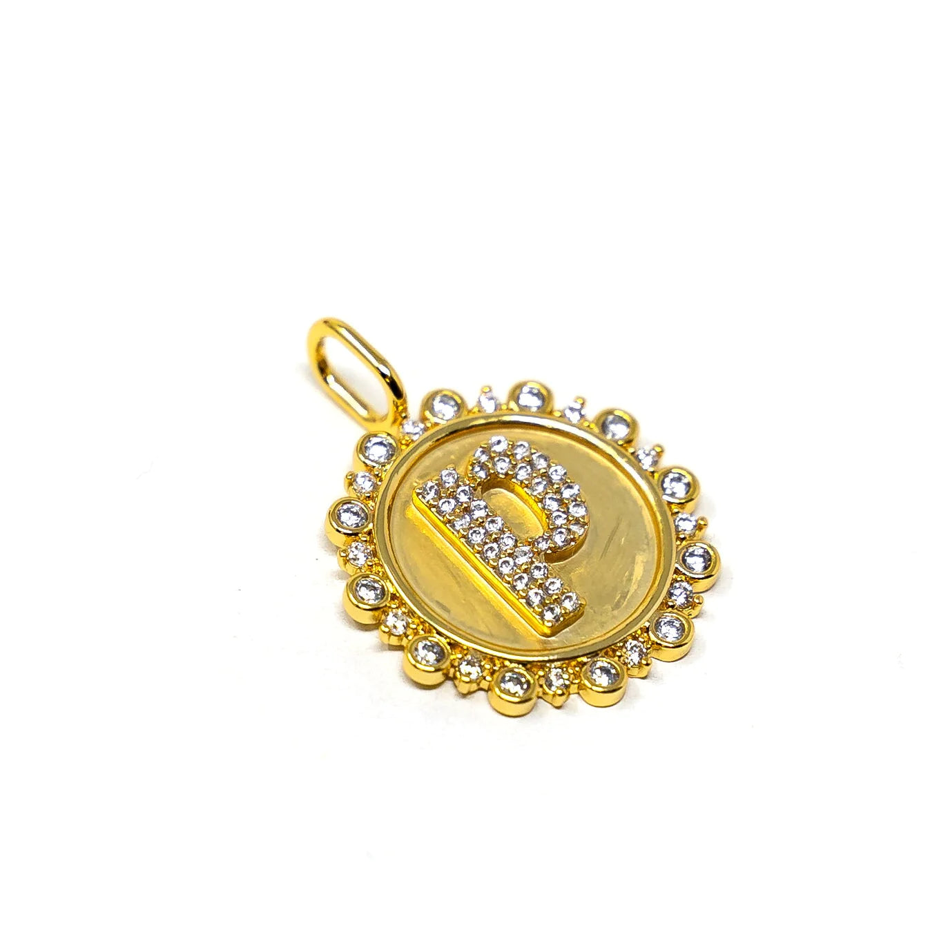 Vintage Coin Intial Charm