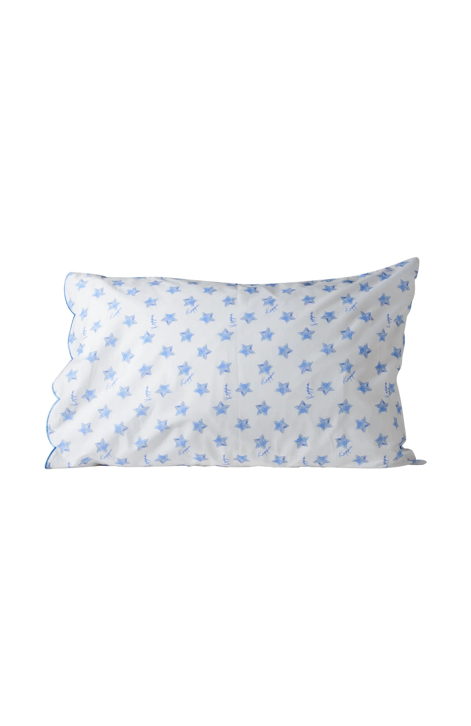 Cotton Scalloped Pillowcase - Kappa Kappa Gamma