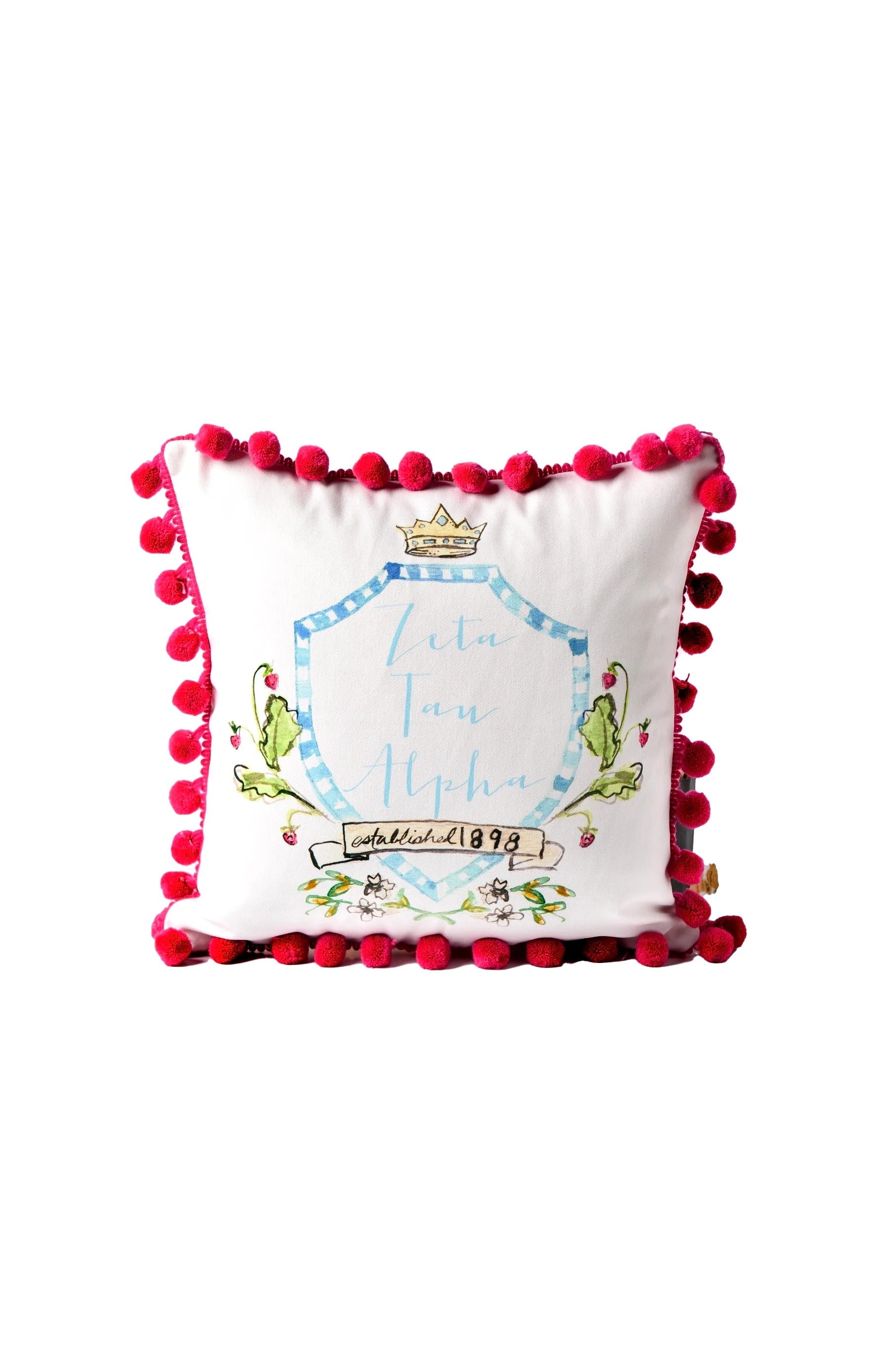 Zeta Tau Alpha Pom Pillow