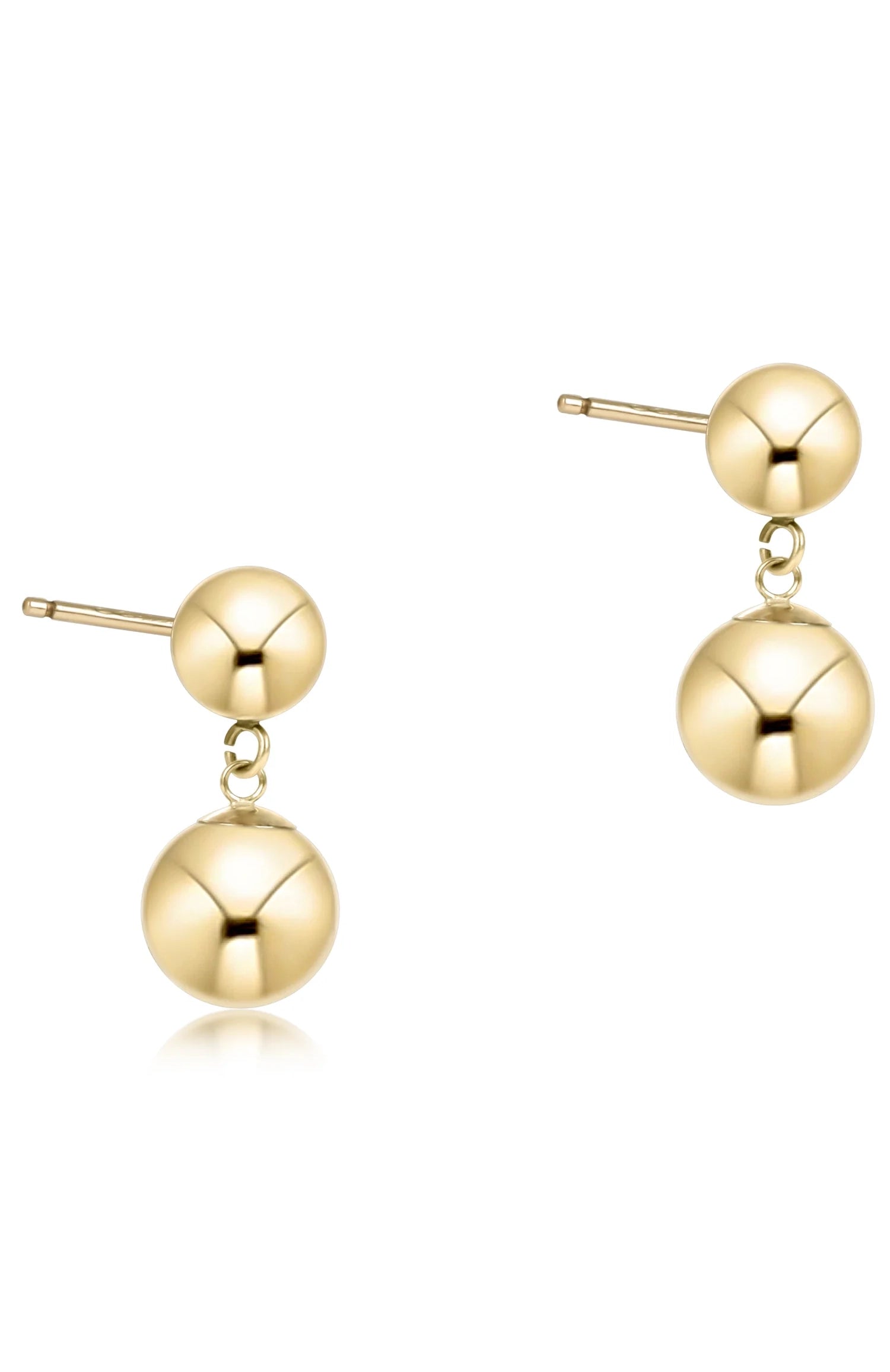 Classic 10mm Ball Drop Stud - Gold