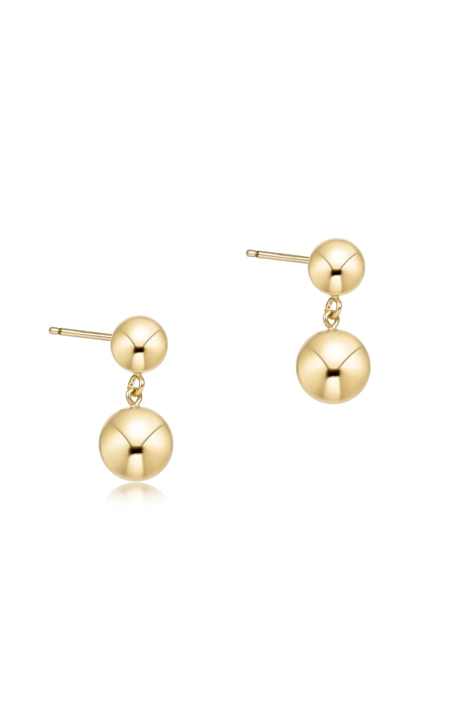 Classic 8mm Ball Drop Stud - Gold
