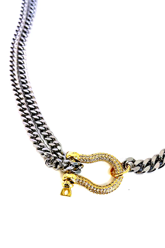 Gigi Necklace, Silver + Gold