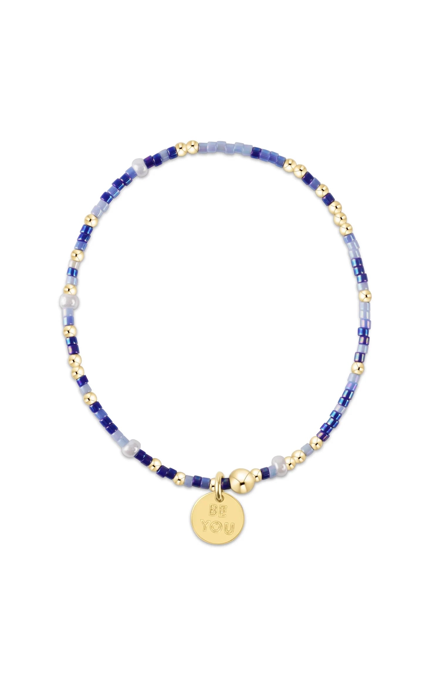 egirl Hope Unwritten Bracelet - Is A Smurf's Butt Blue? Small Gold Disc