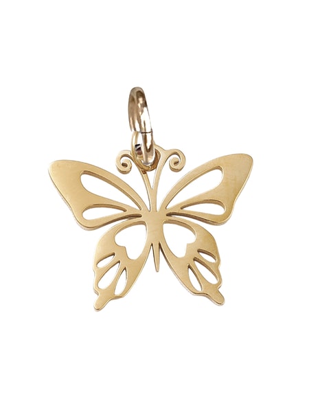 Large Gold Butterfly Charm