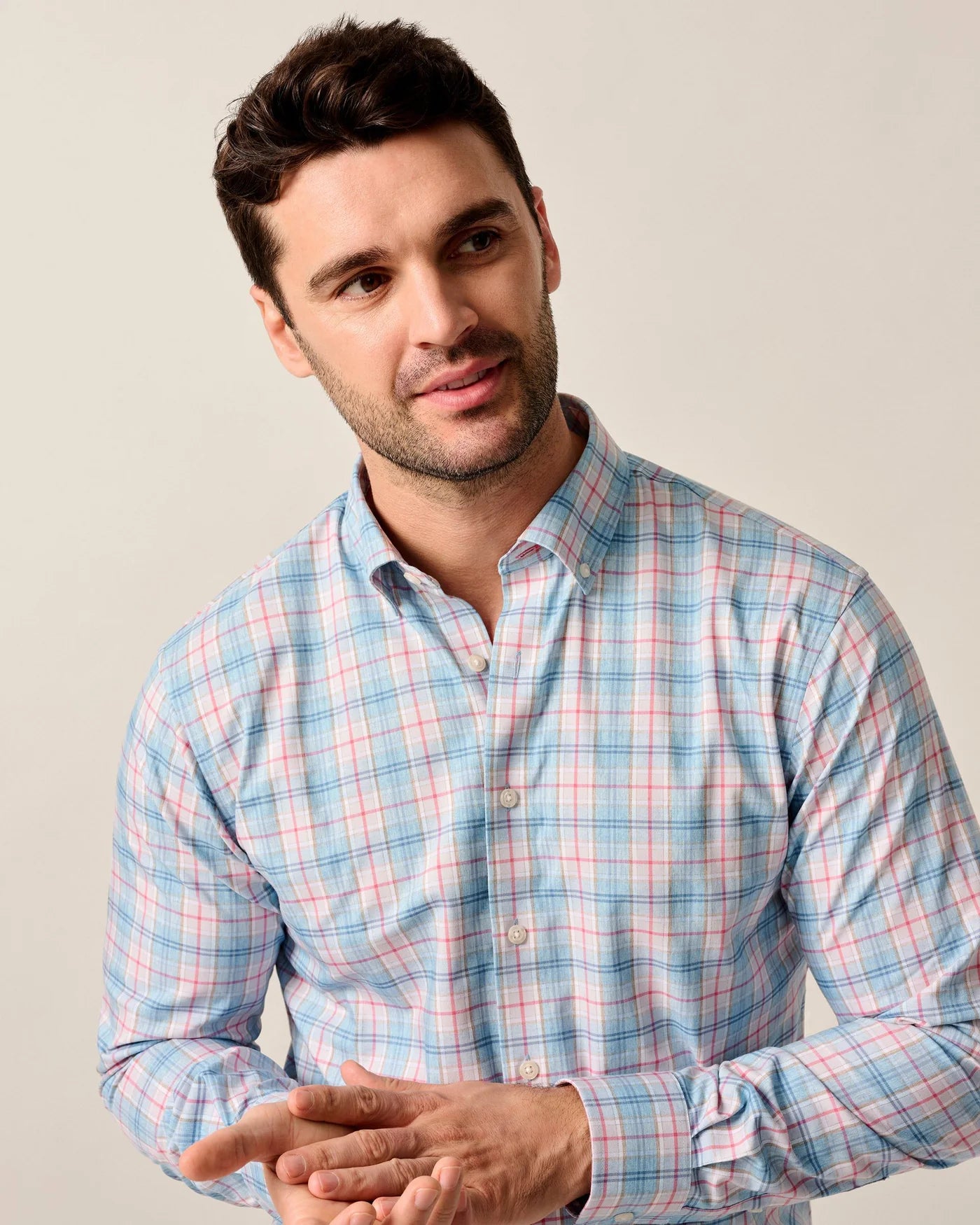 Everyday Performance Button Down Shirt - Lanes Plaid