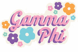 Gamma Phi Beta Flower Child Decal