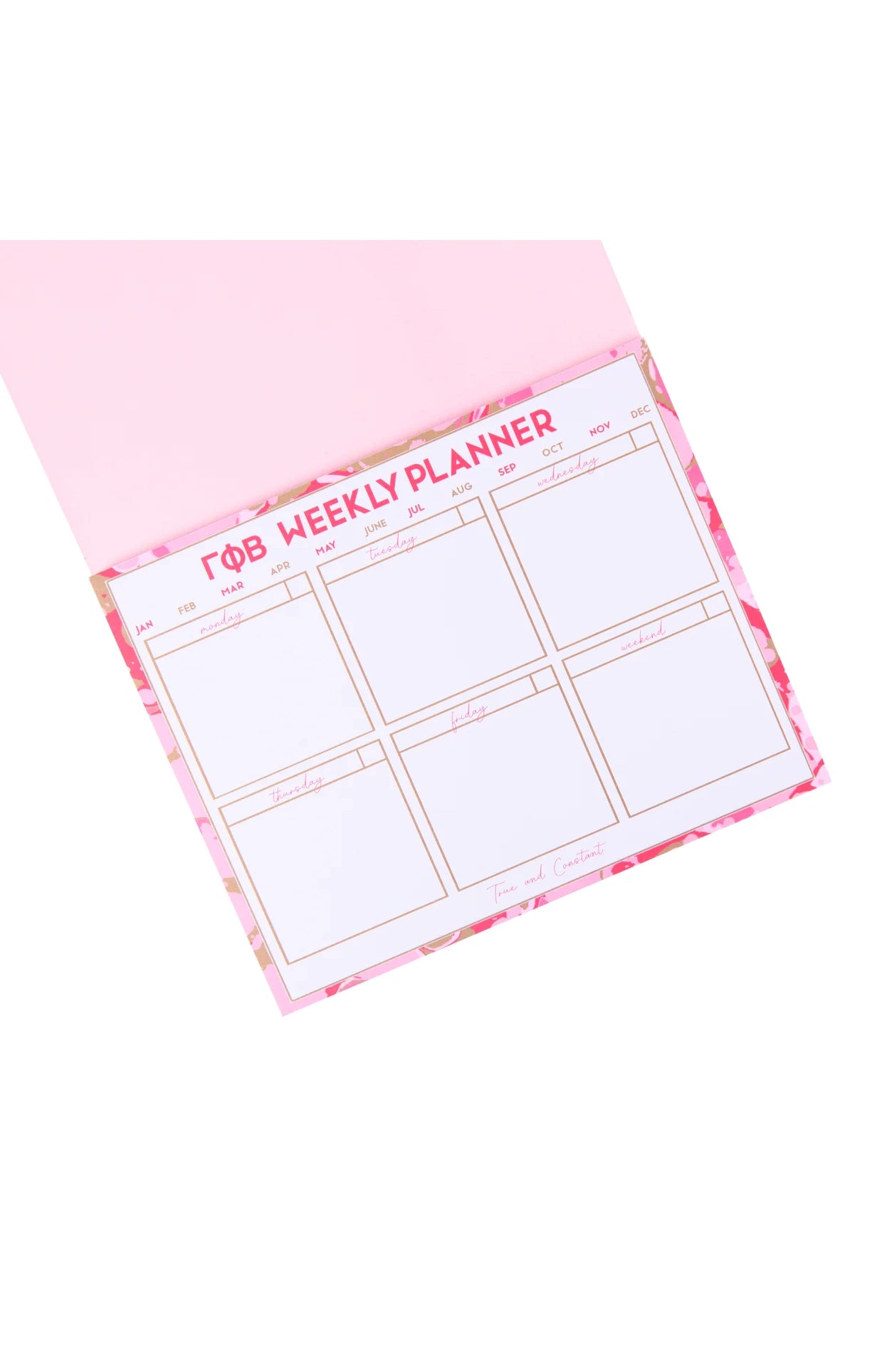 Sorority Desk Planner - Gamma Phi Beta