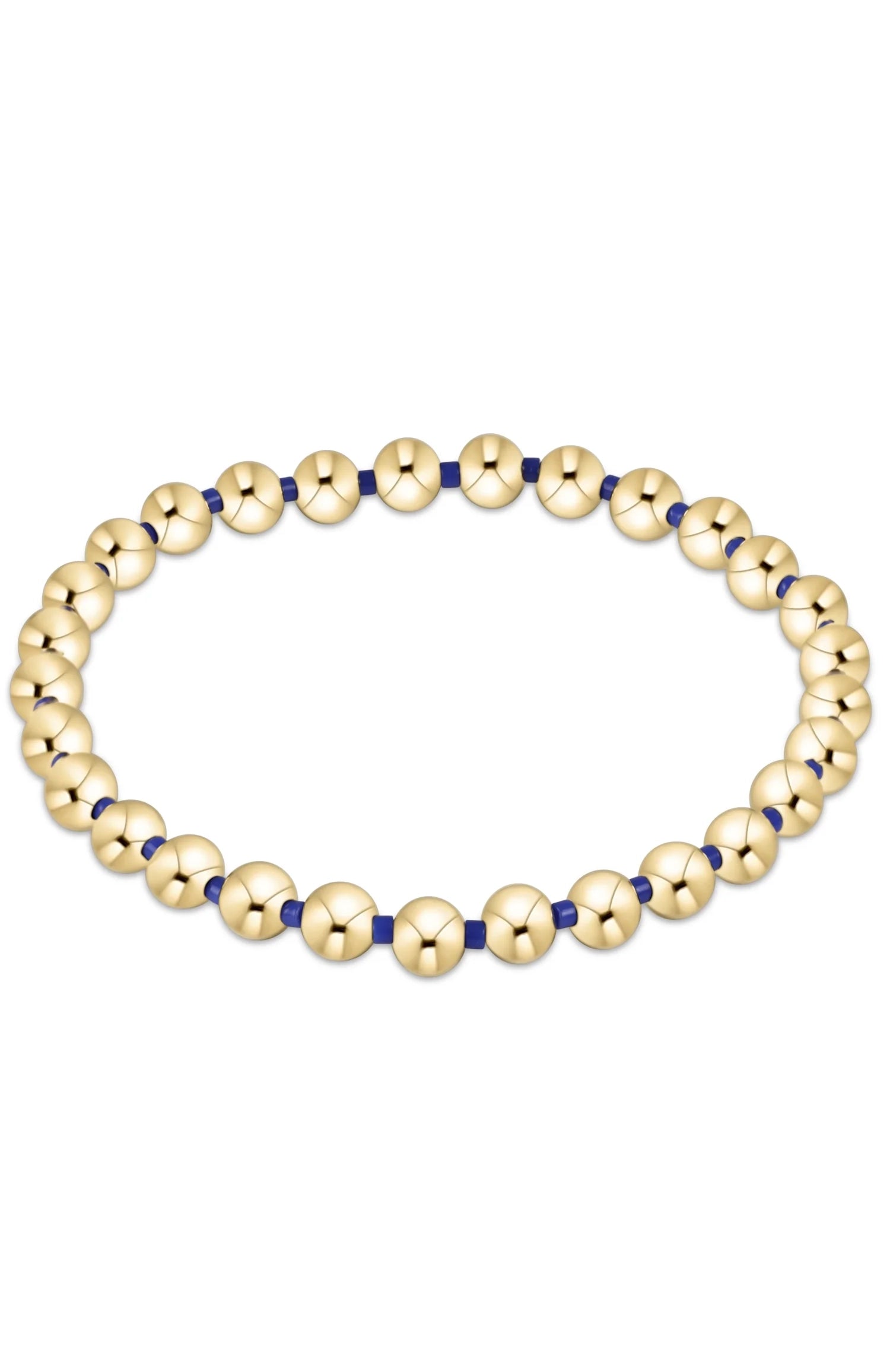 Gameday Hope Grateful 5mm Bead Bracelet - Blue