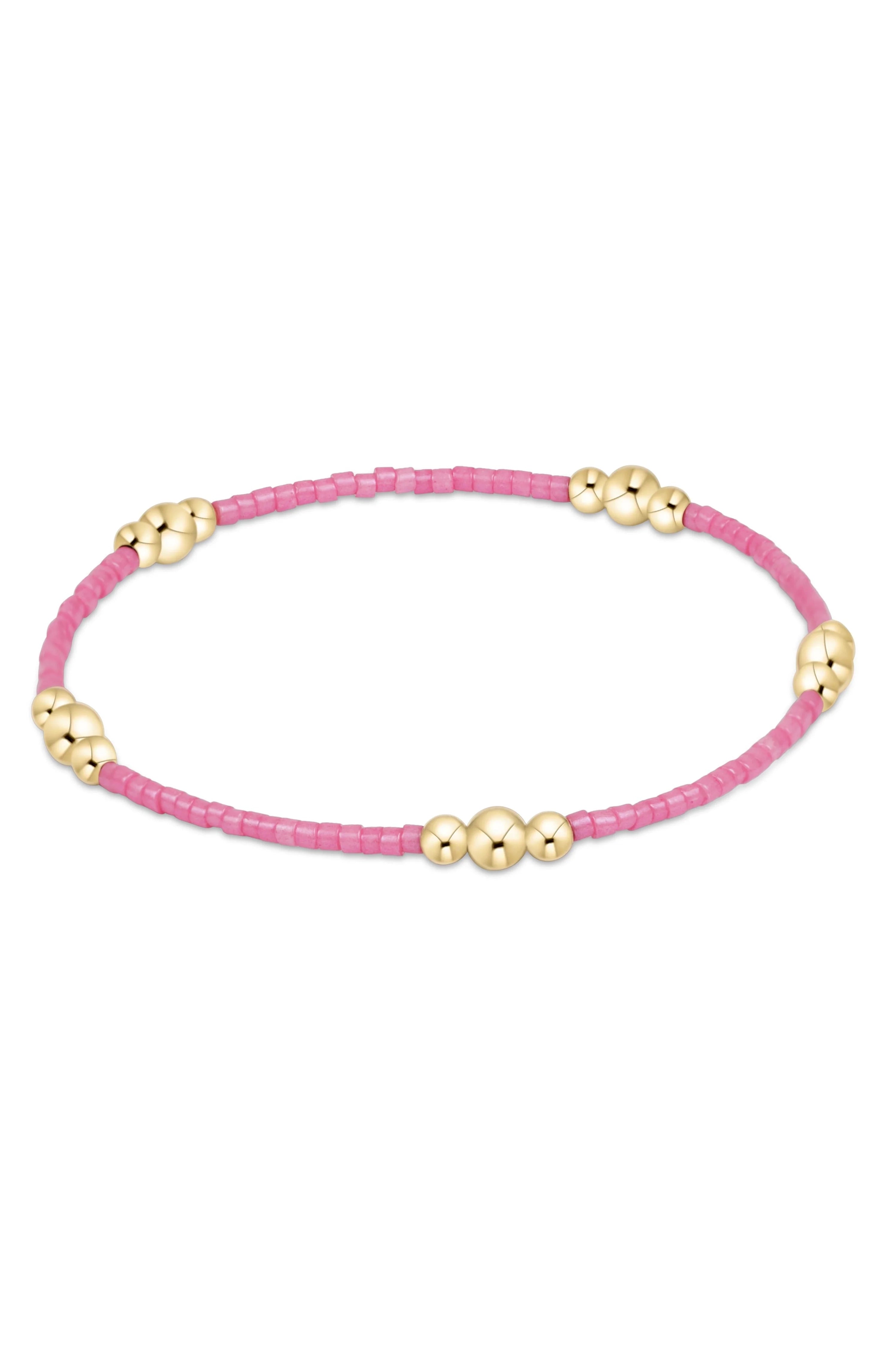 Hope Purpose Gold Bracelet - Bubblegum