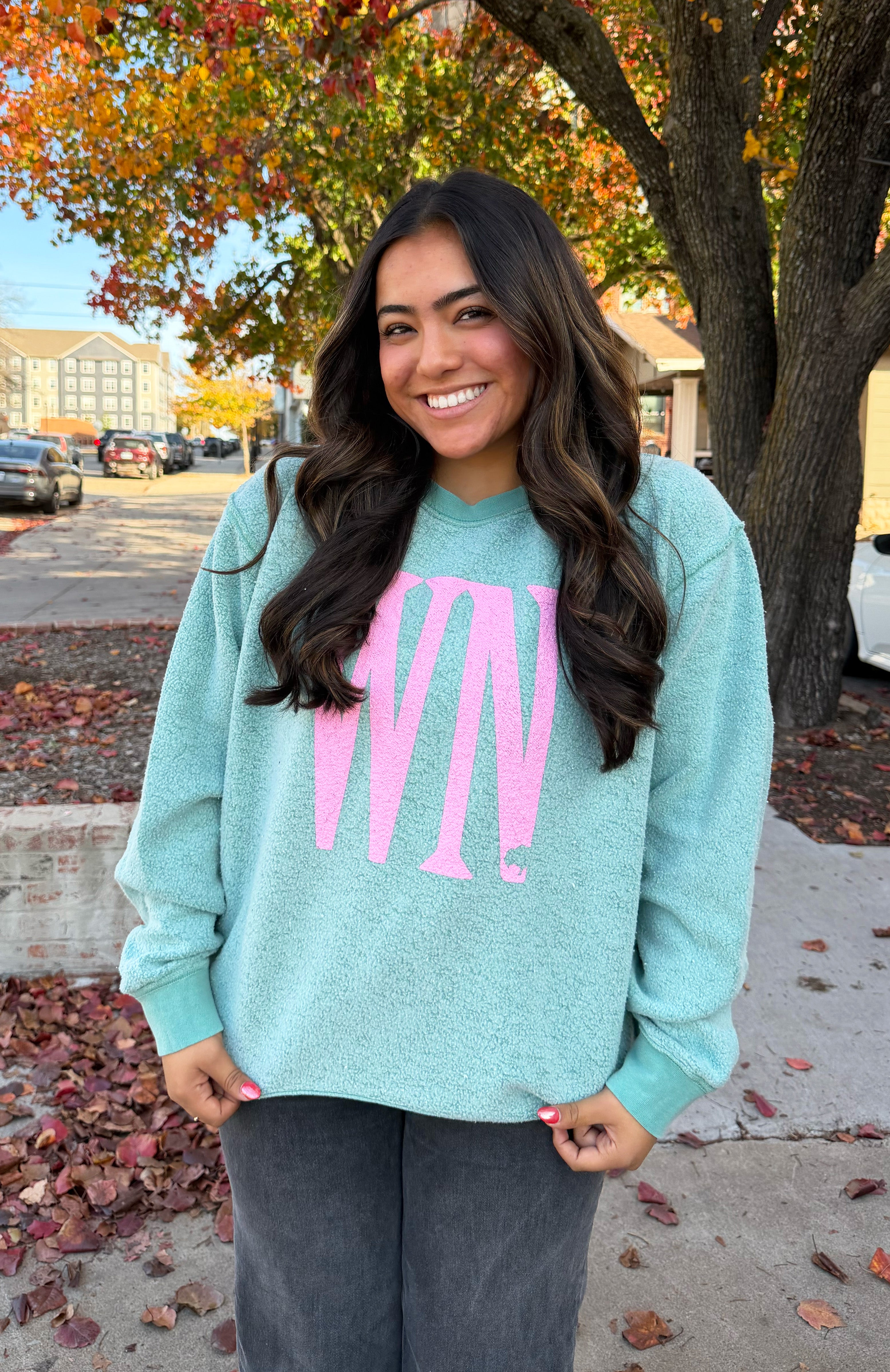 Wooden Nickel Holiday Reversible Sweatshirt