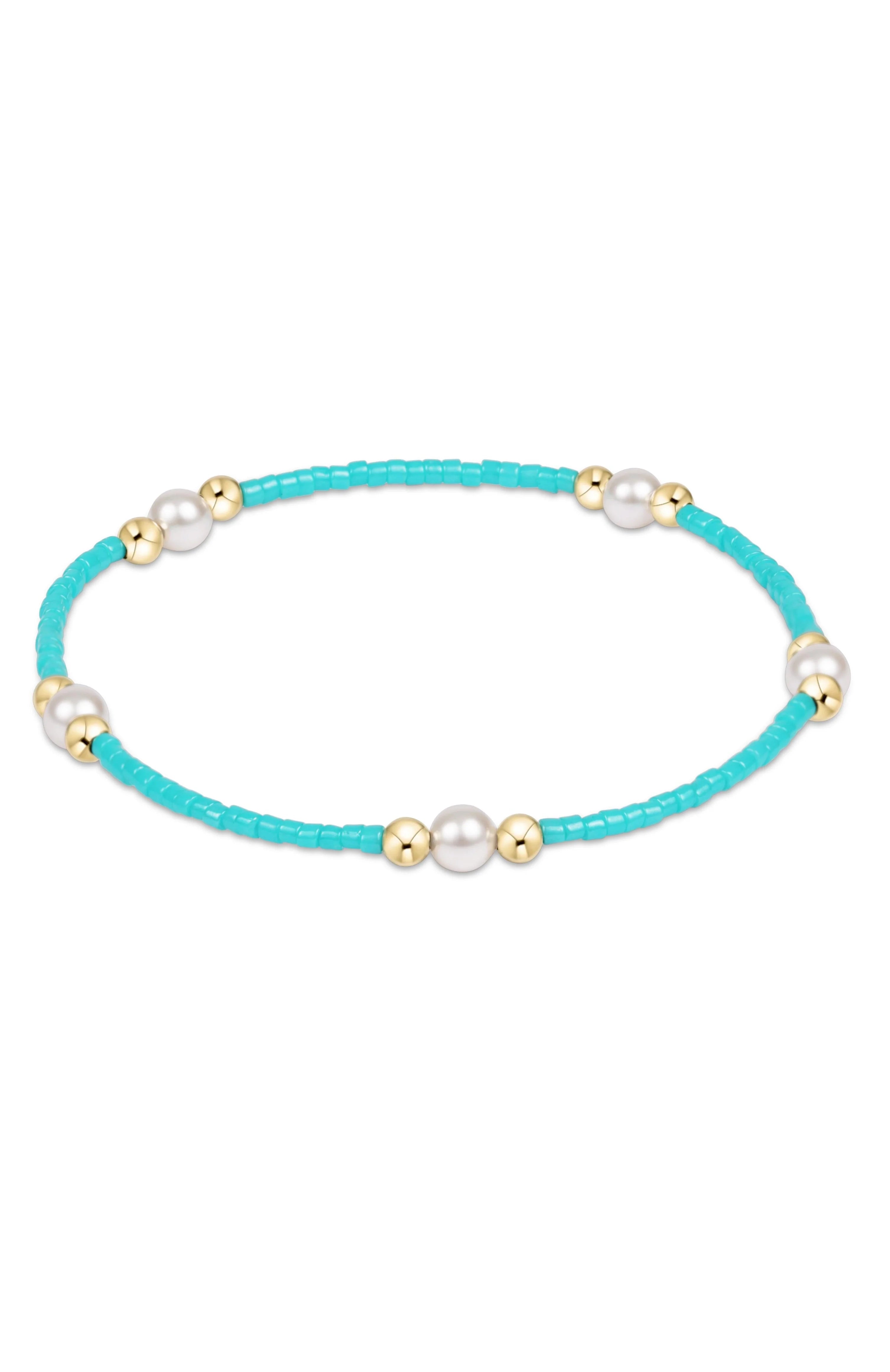 Hope Purpose Pearl Bracelet - Turquoise