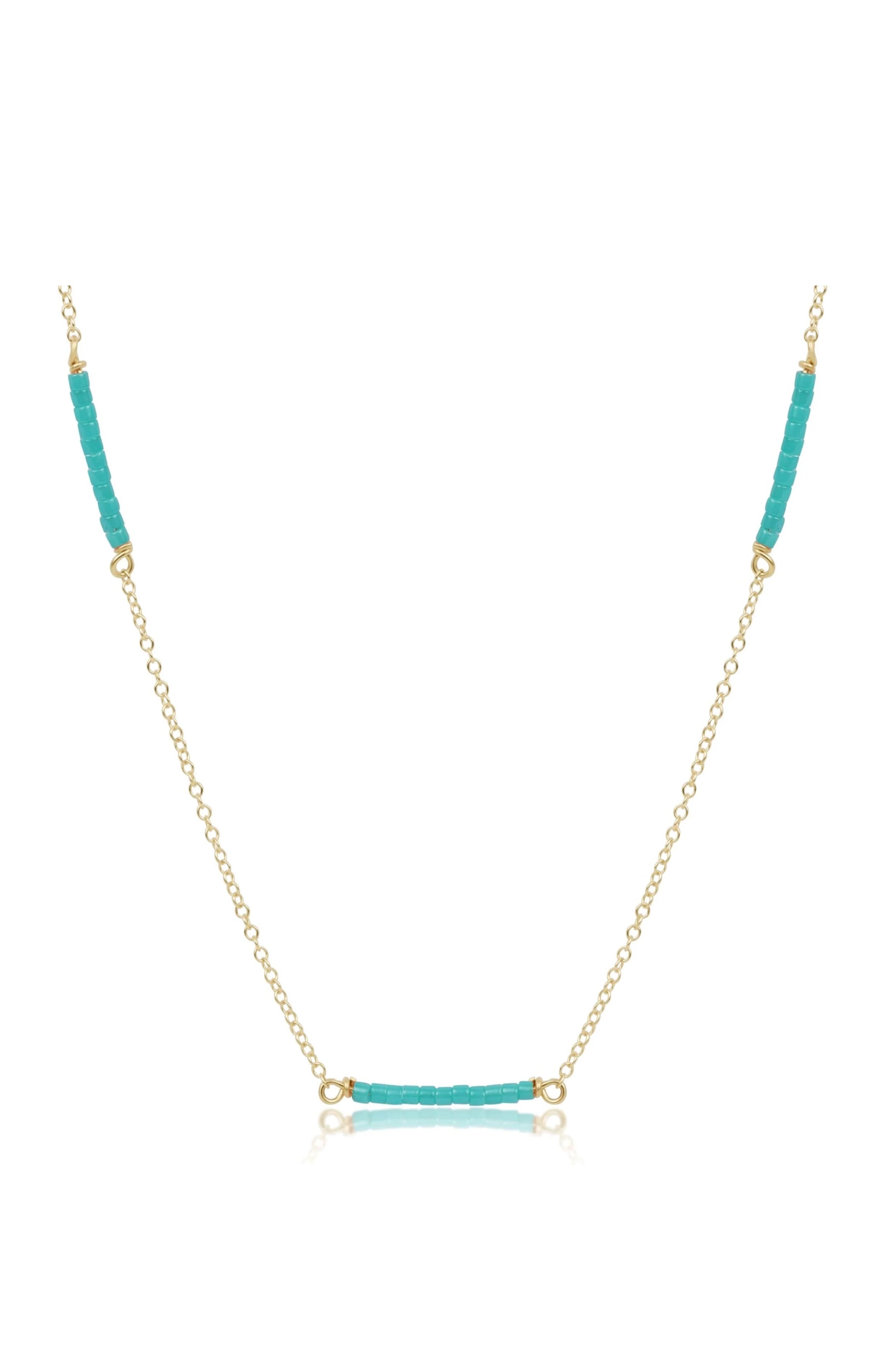 Choker Simplicity Chain Gold - Hope Bliss - Turquoise