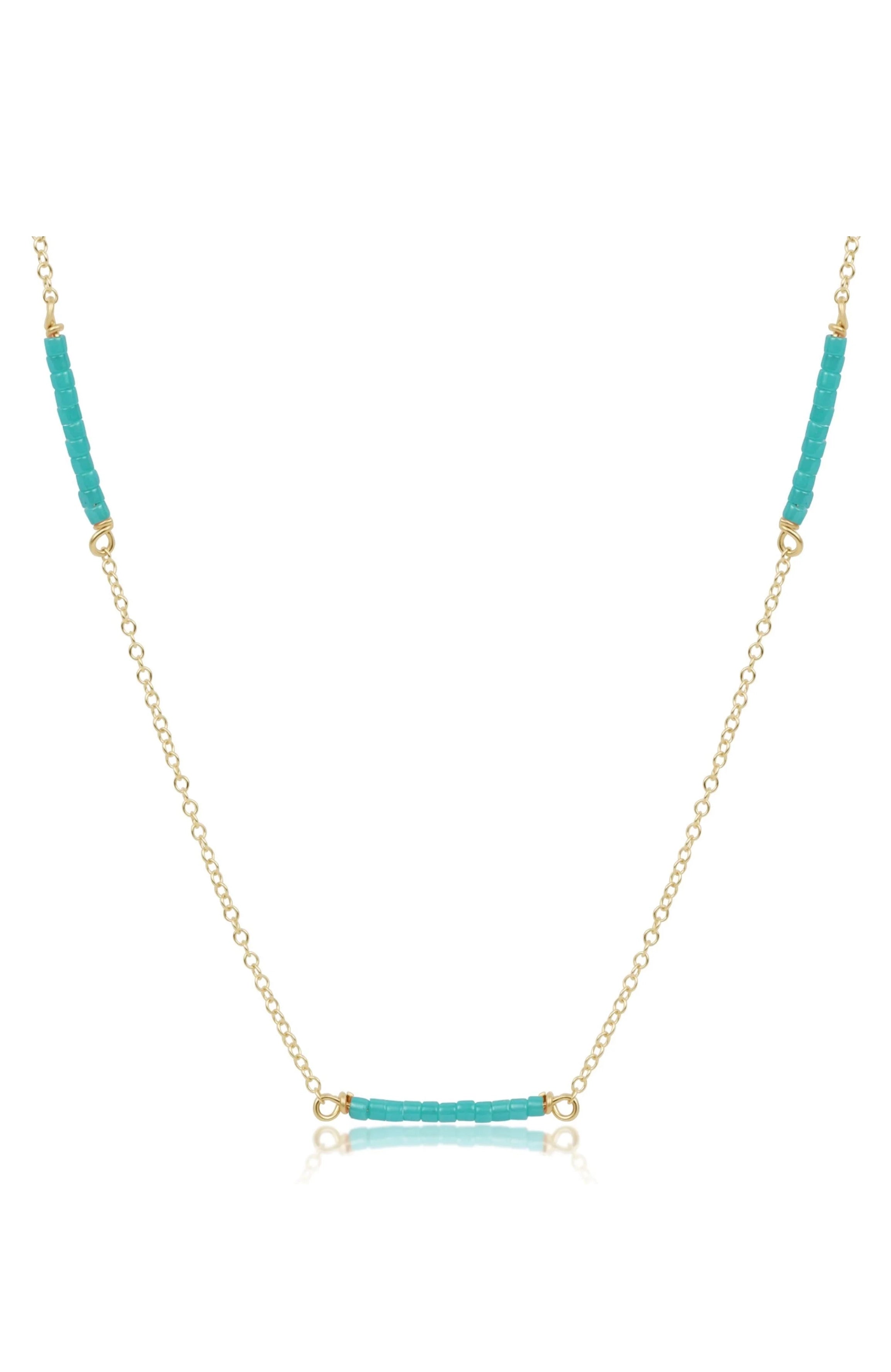 Choker Simplicity Chain Gold - Hope Bliss - Sea Glass