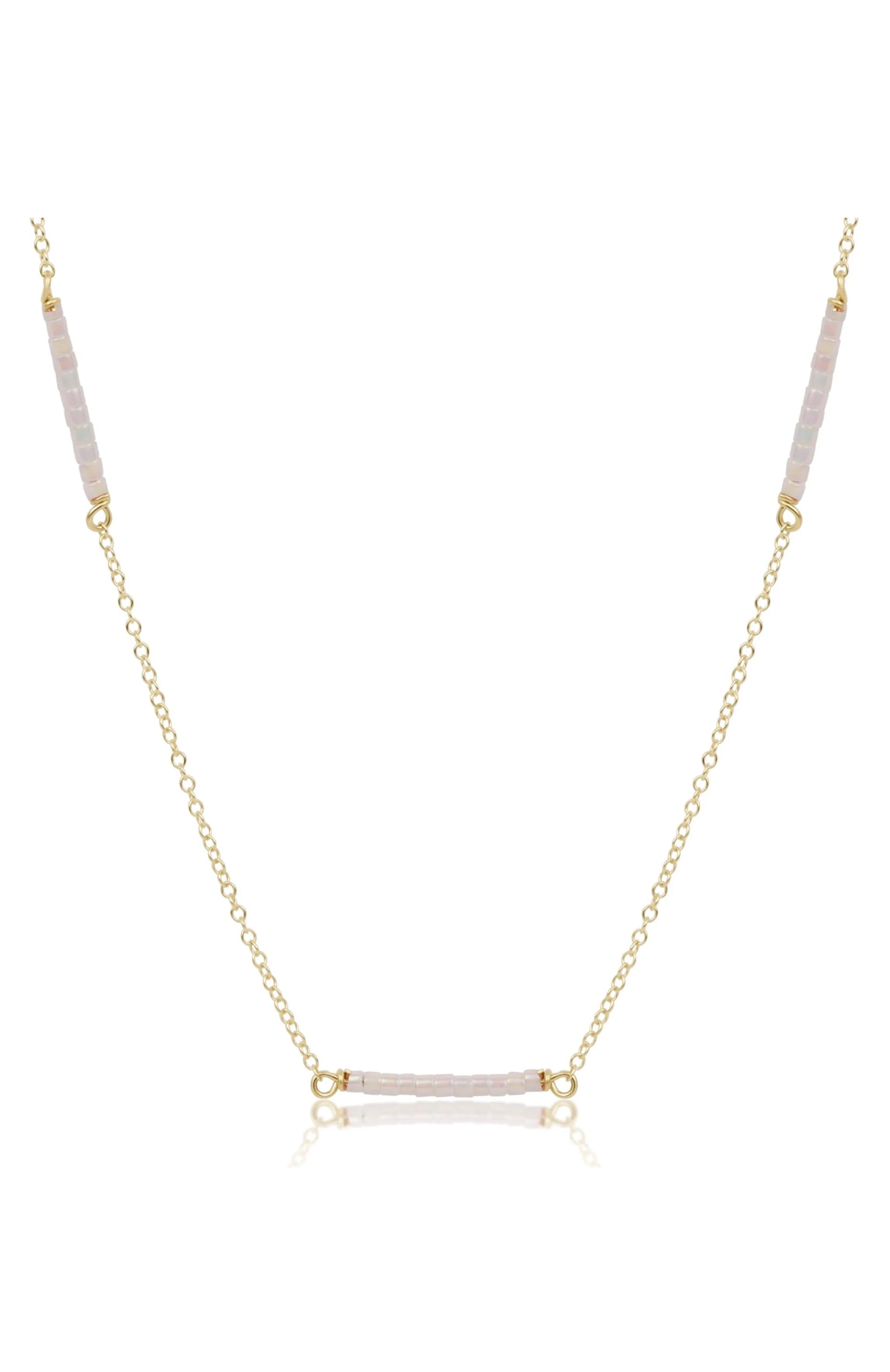 Choker Simplicity Chain Gold - Hope Bliss - Silky White