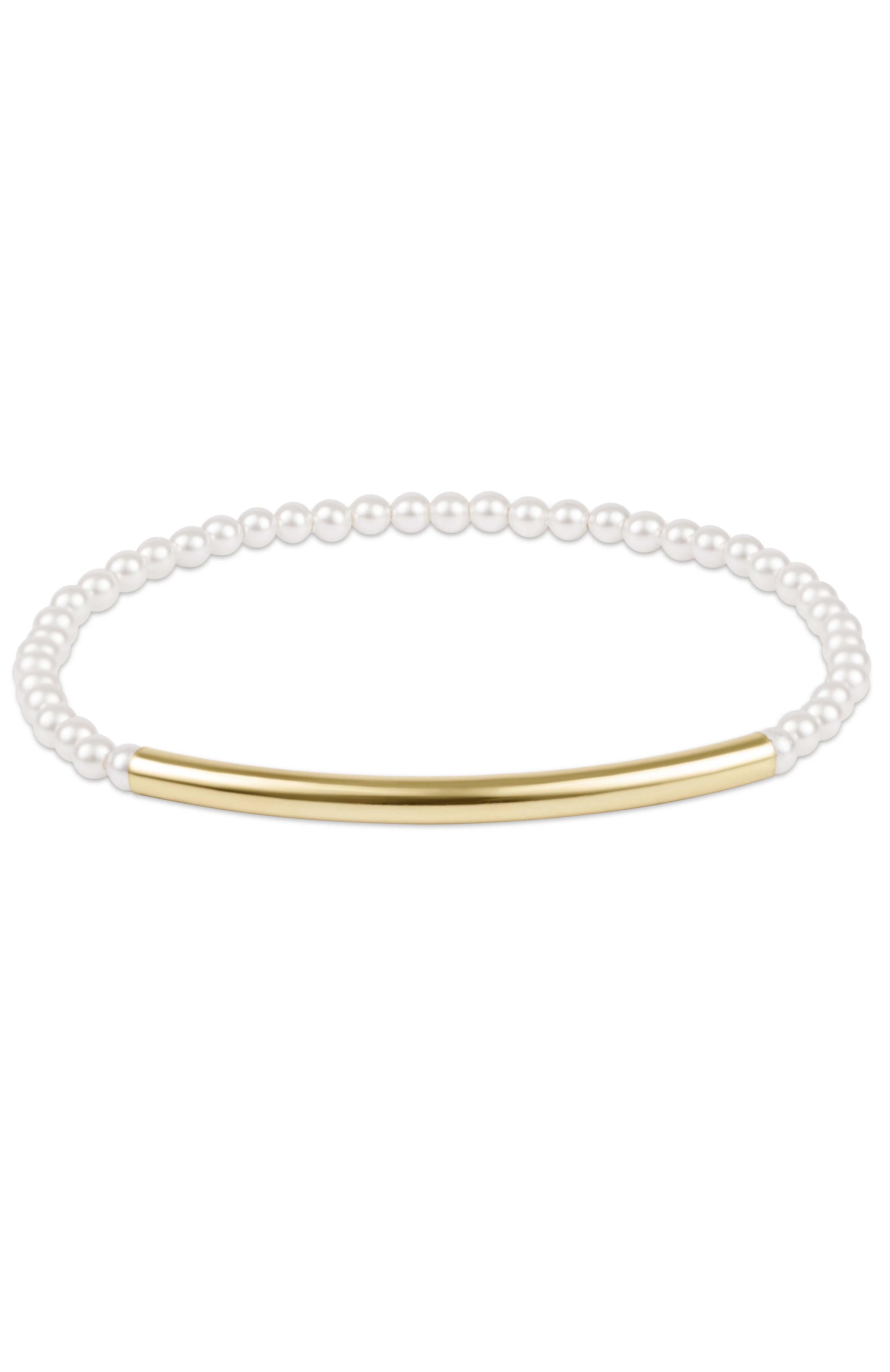 Bliss Bar Smooth Pearl 3mm Bracelet