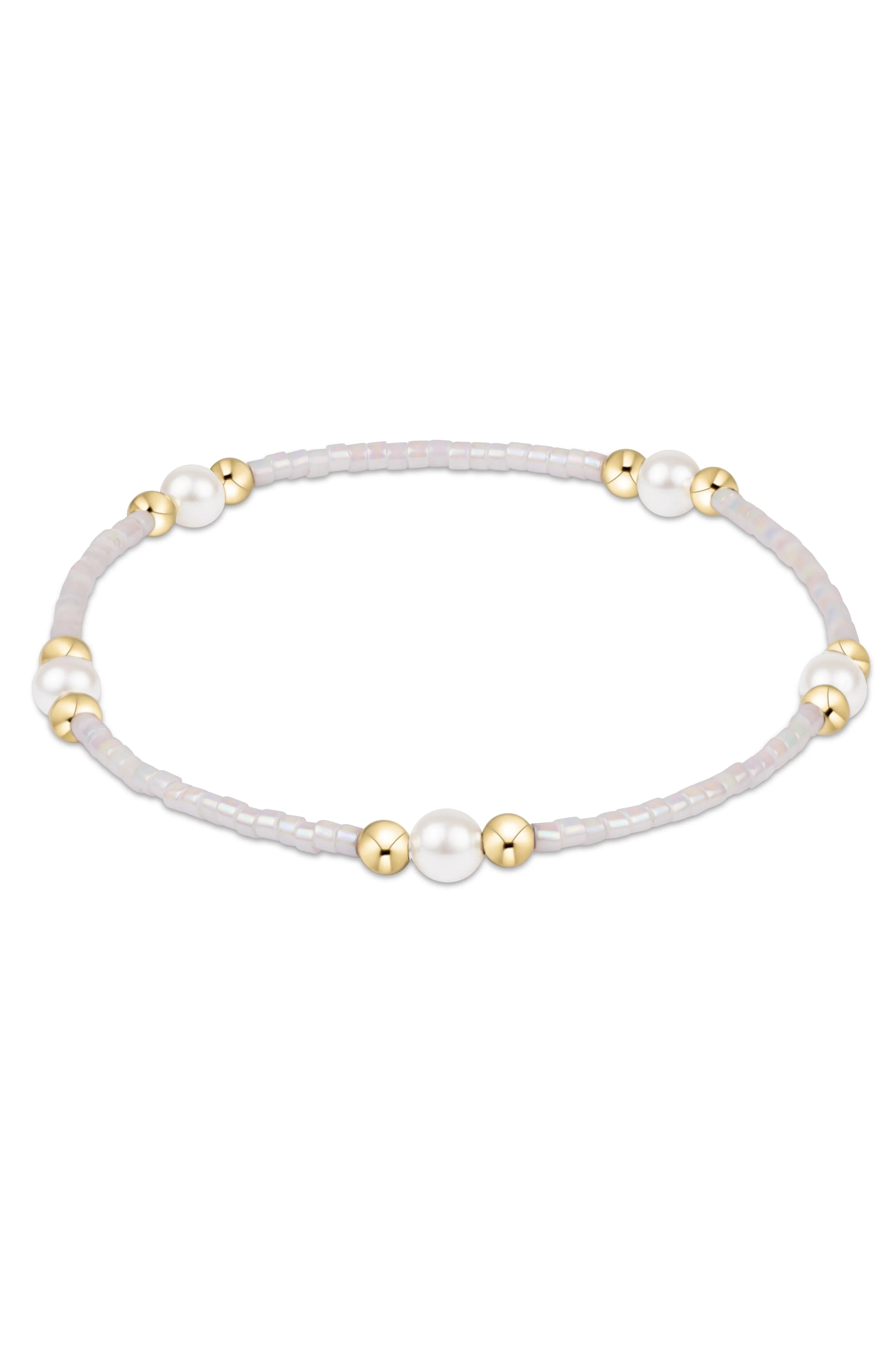 Hope Purpose Pearl Bracelet - Silky White