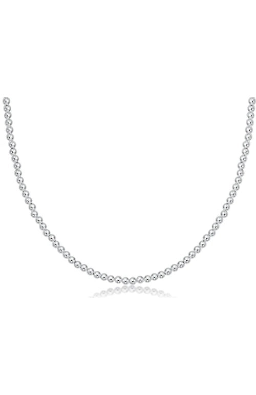 17" CHOKER CLASSIC STERLING 3MM BEAD