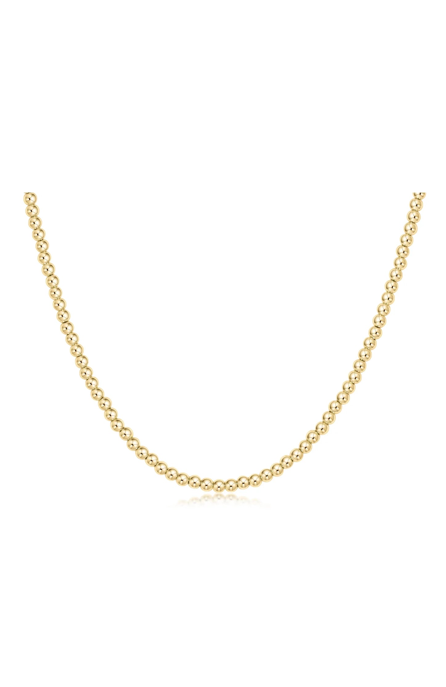 15" Choker Beaded - Classic Gold 3mm