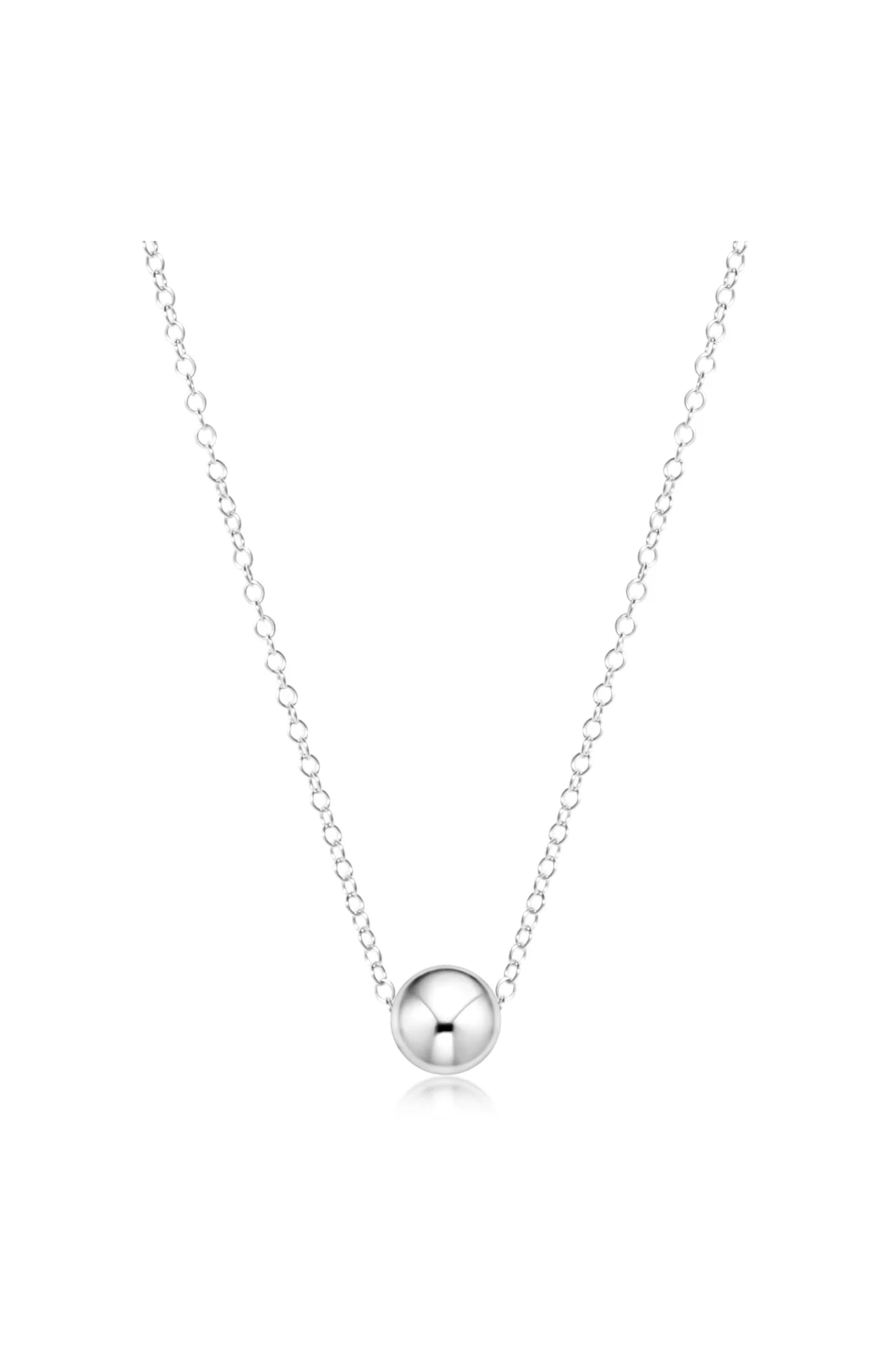 16" Necklace Sterling - Classic 8mm Sterling