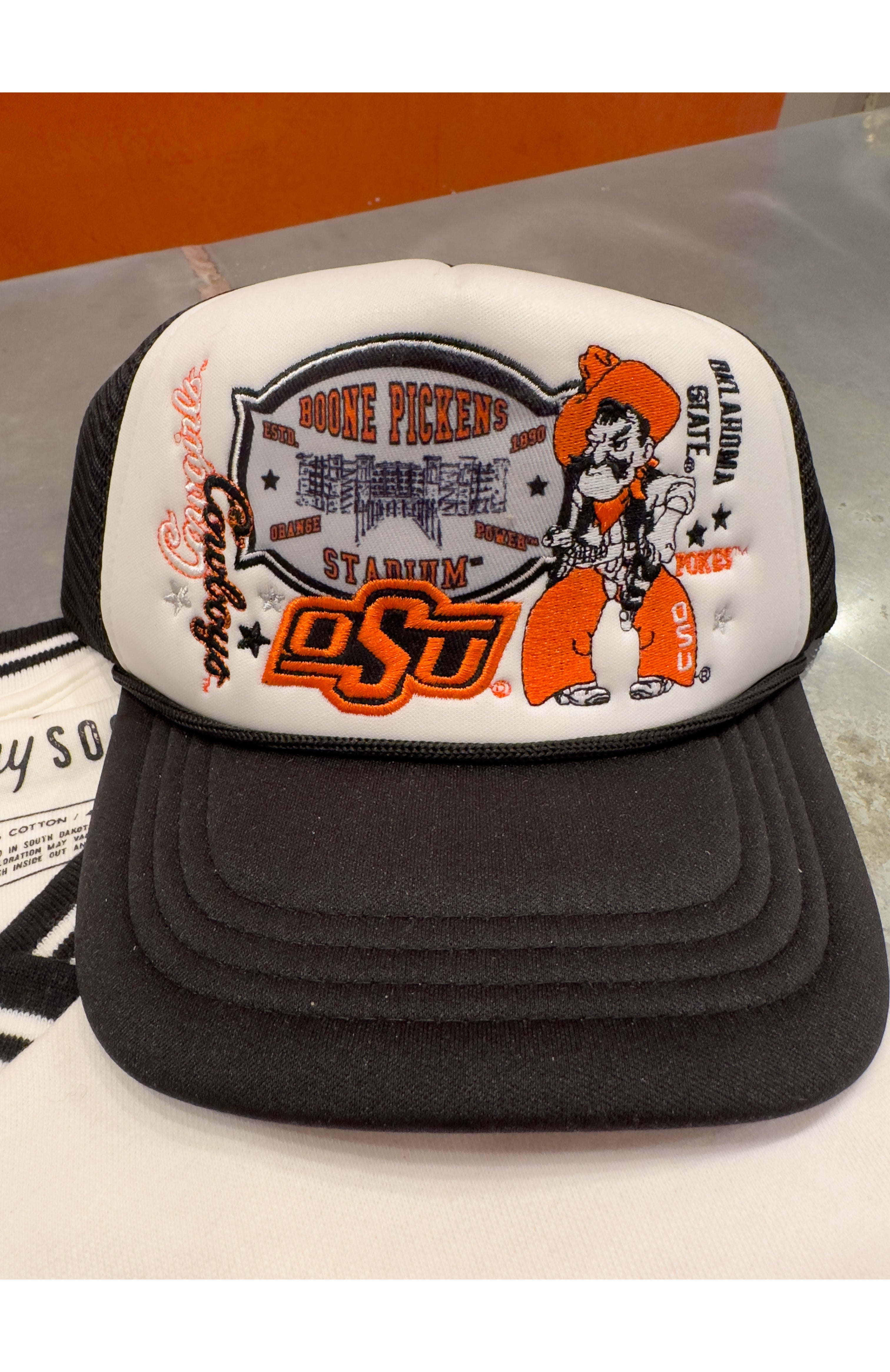 Oklahoma State Layer Patch Foam Trucker Hat