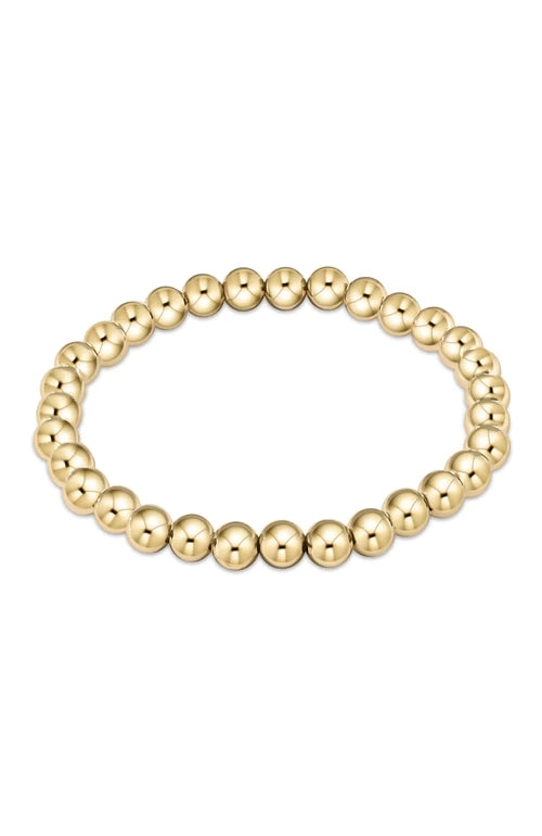 Extends Classic Gold 6mm Bead Bracelet