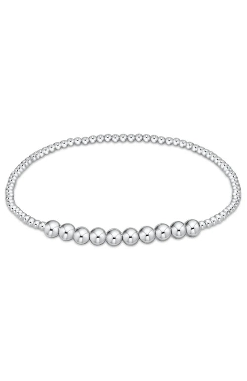 CLASSIC STERLINGBEADED BLISS 2MM BEAD BRACELET - 4MM STERLING