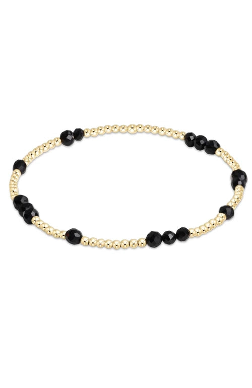 HOPE UNWRITTEN GEMSTONE BRACELET - FACETED ONYX