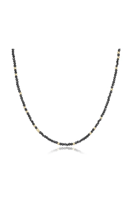 15" Choker Hope Unwritten Gemstone Faceted Hematite