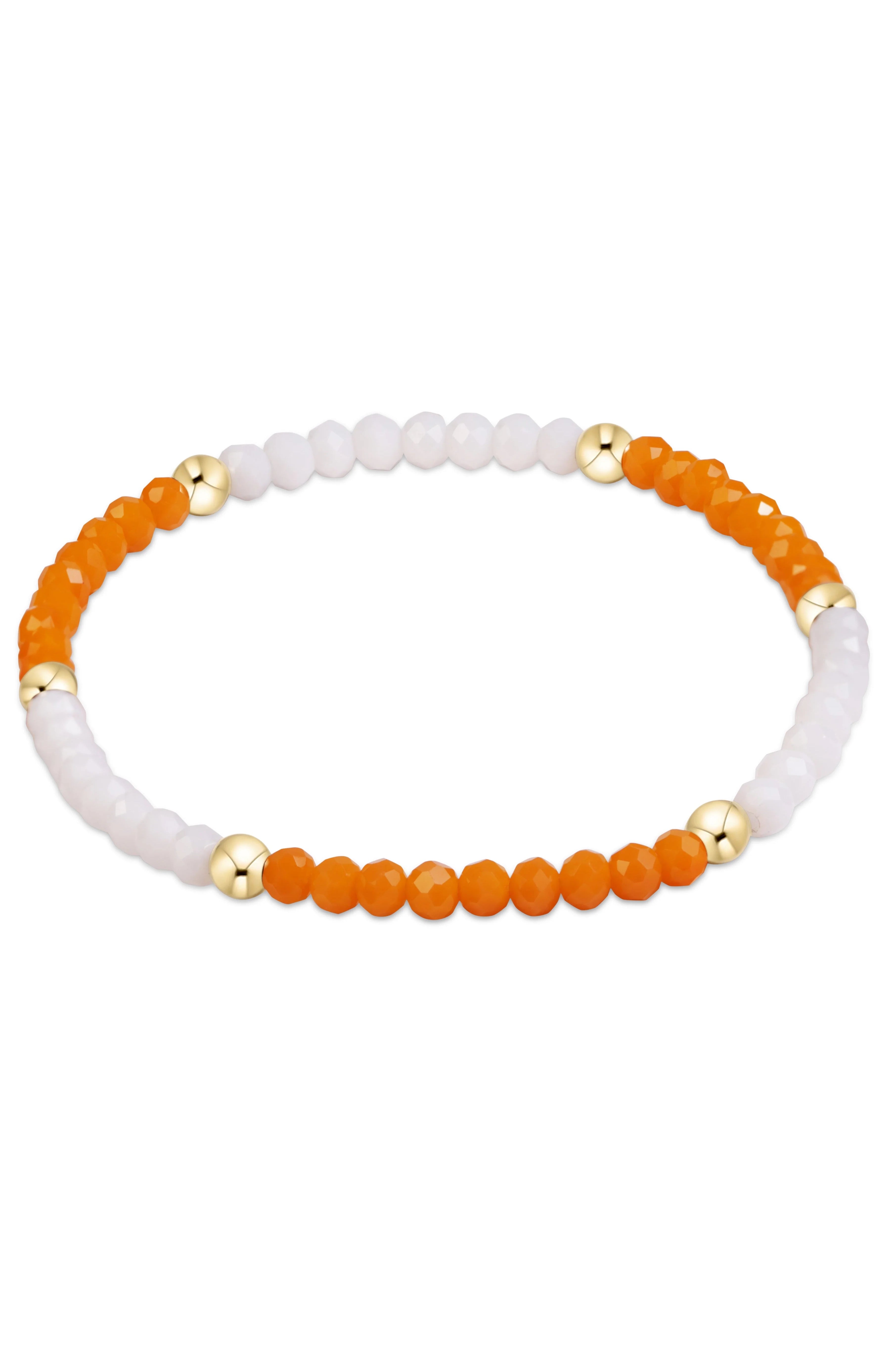 Gameday Flirty Presence Bracelet - Orange/White