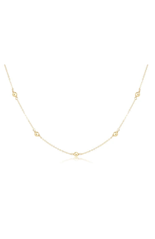 17" Choker Simplicity Chain Gold  Classic 4mm Gold