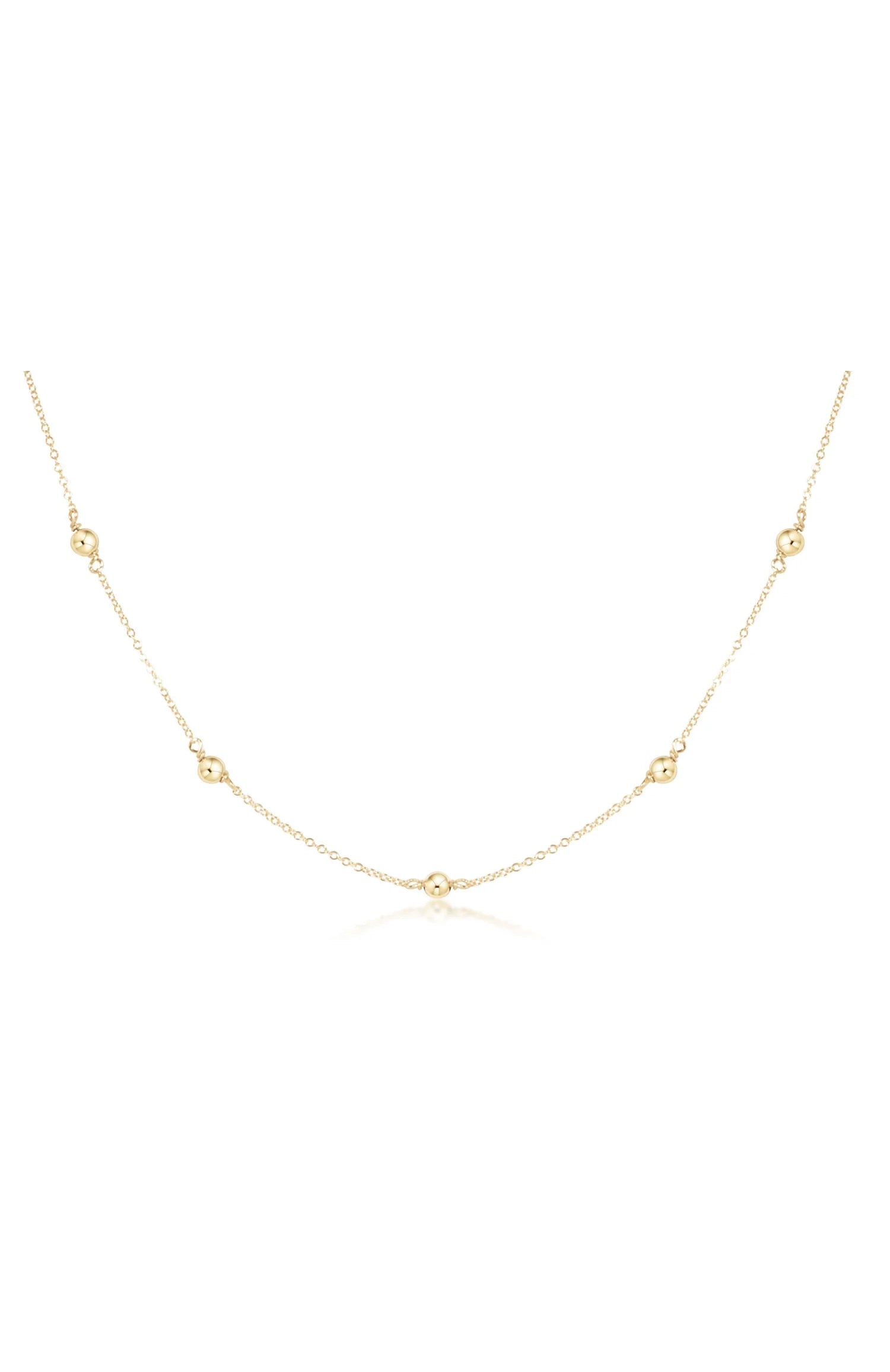 15" Choker Simplicity Chain Gold - Classic Gold 4mm