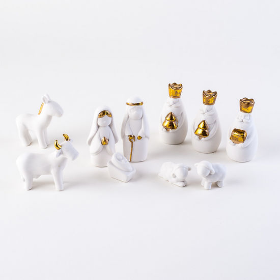 Boxed Nativity, Set of 10, Porcelain