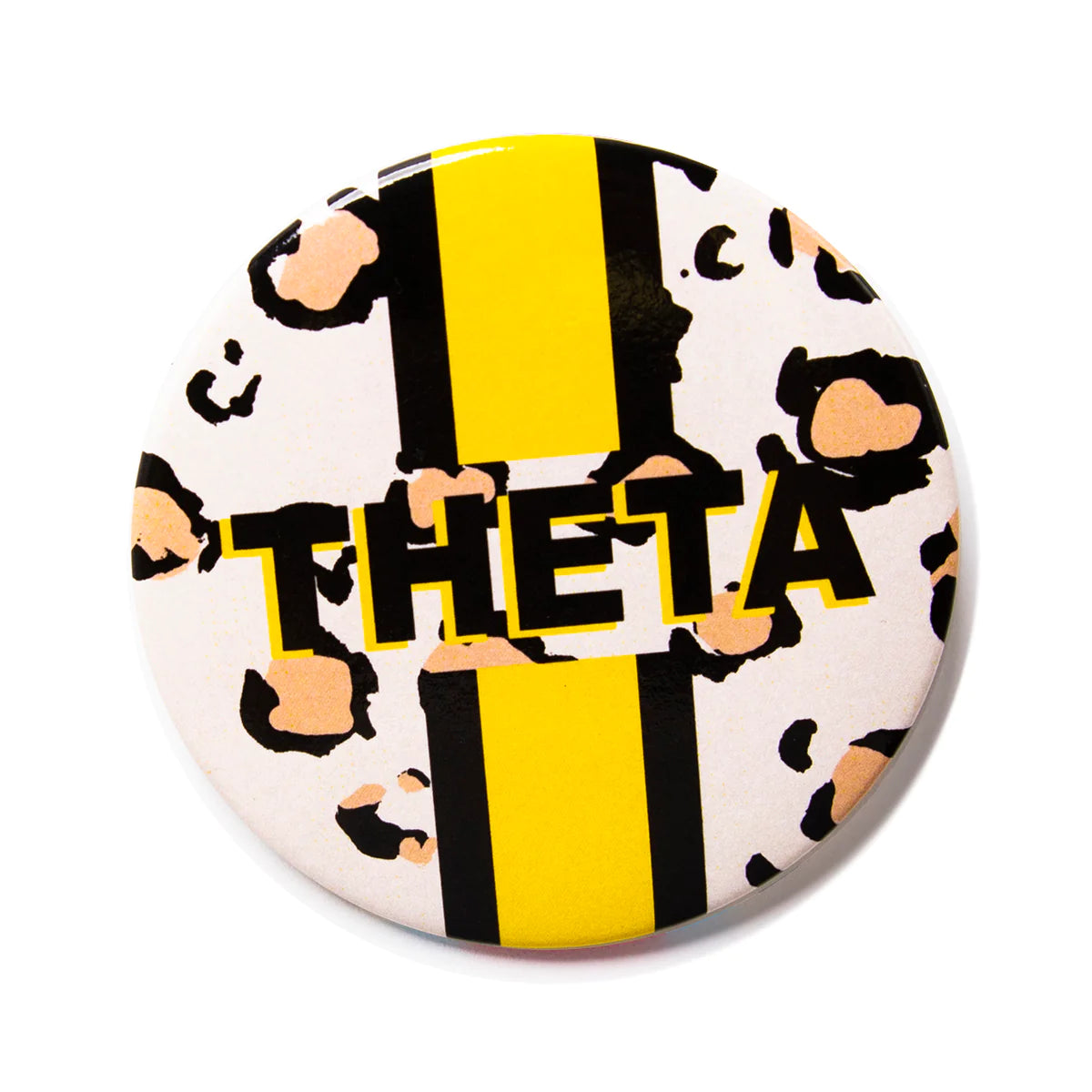 Kappa Alpha Theta Cheetah Button 3"