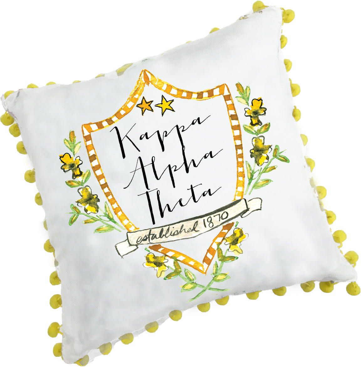 Kappa Alpha Theta Pom Pillow