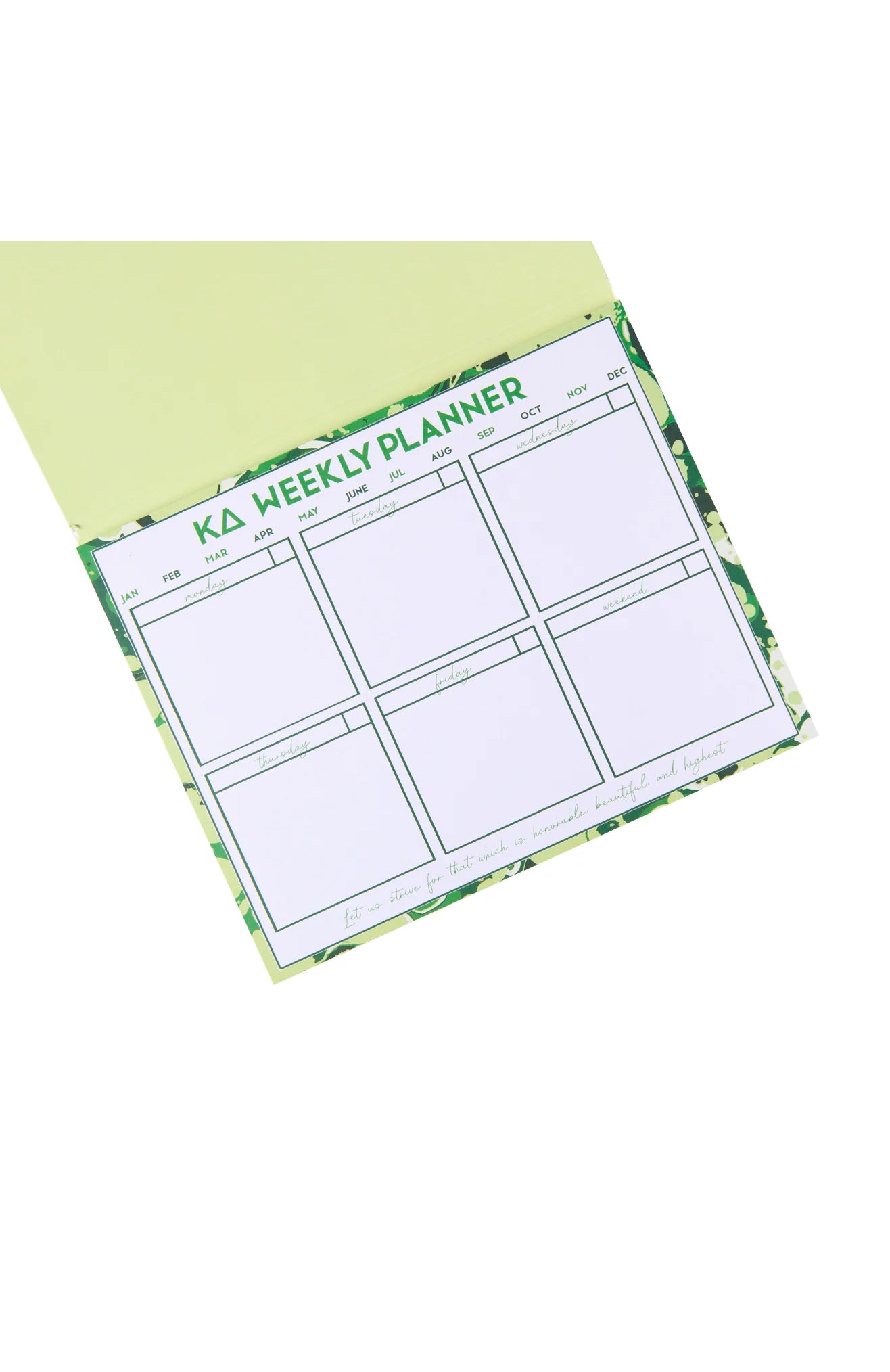 Sorority Desk Planner - Kappa Delta