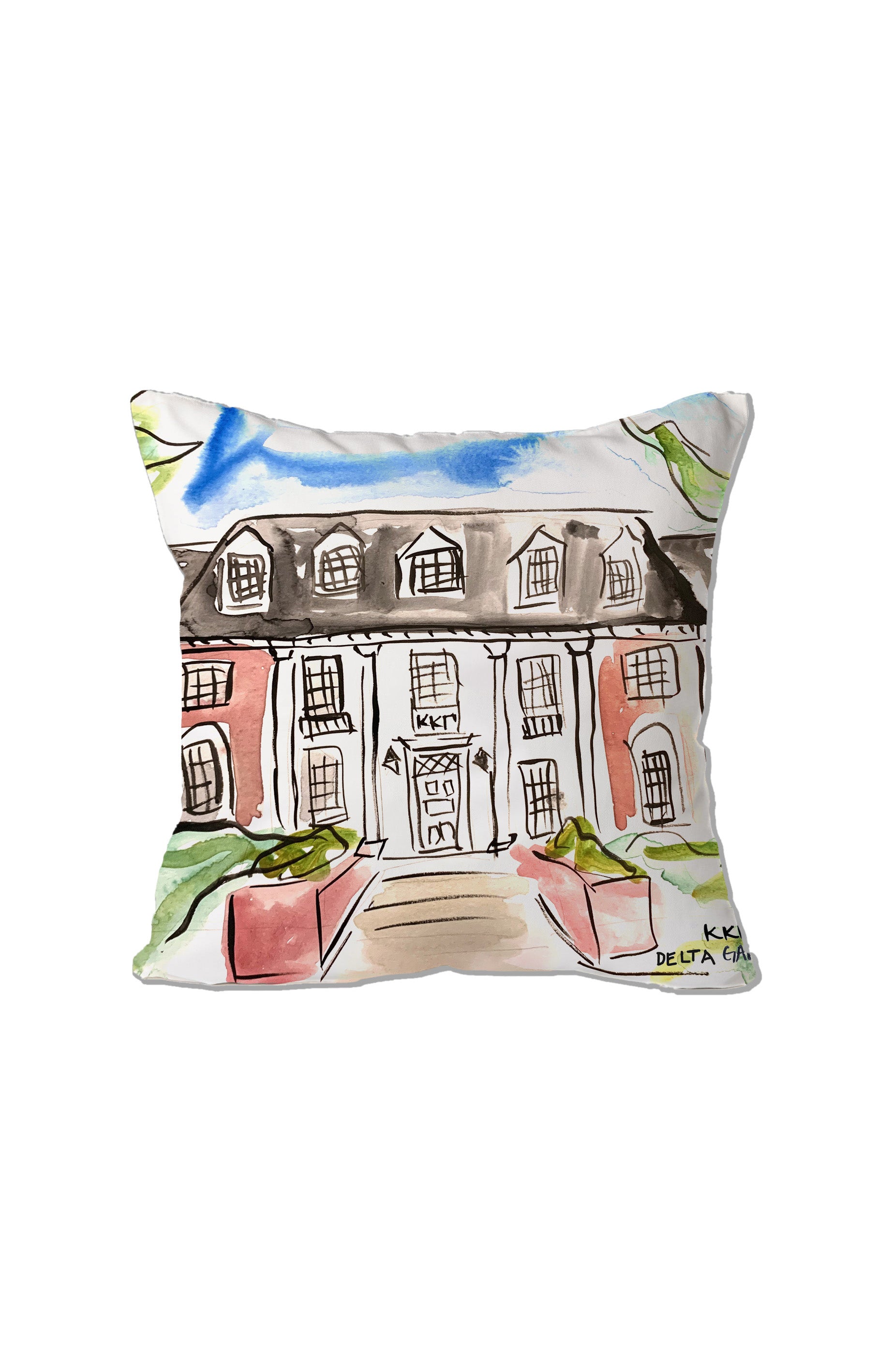 Kappa Kappa Gamma House Pillow