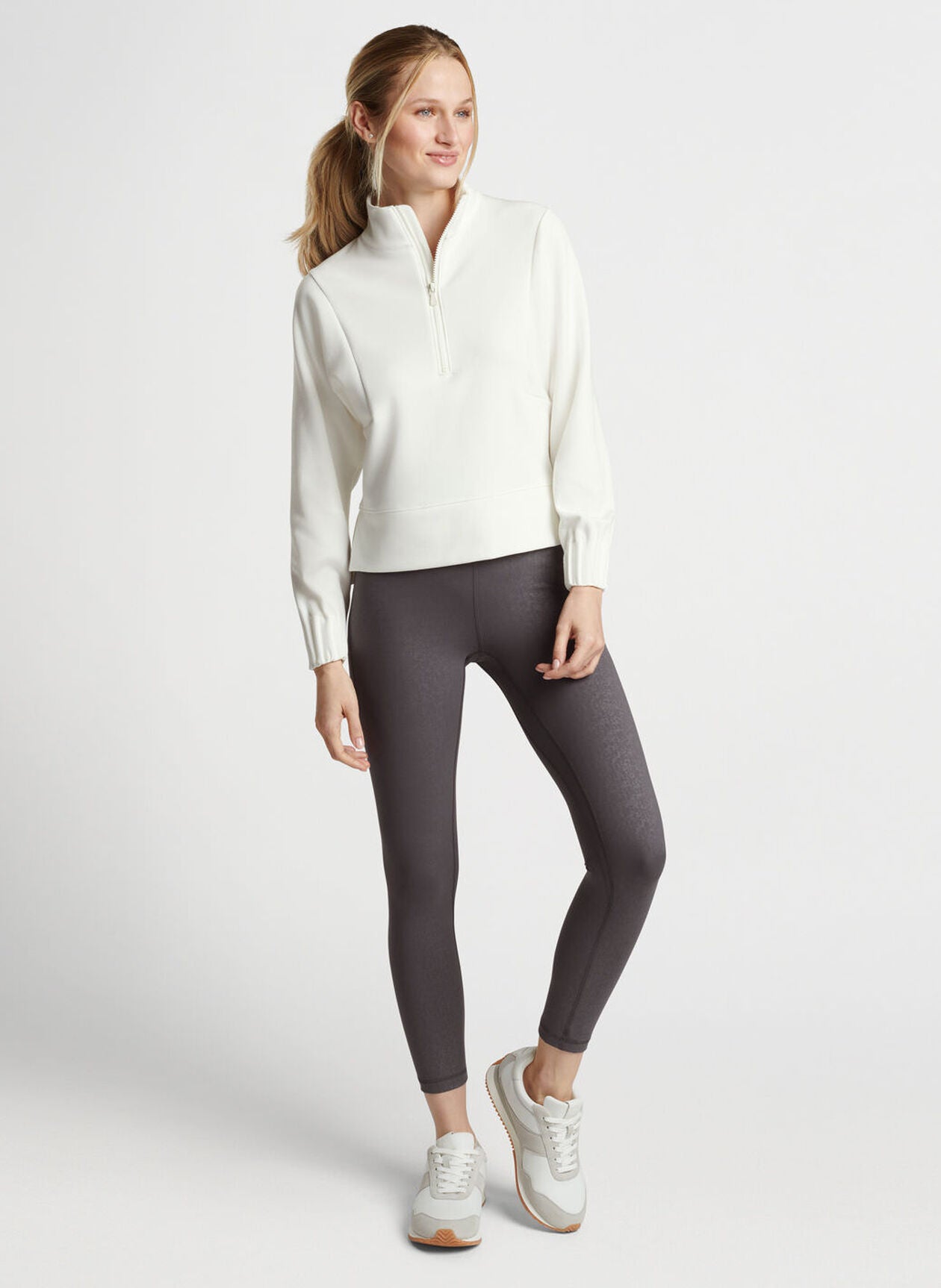 Flora Knit Half-Zip Pullover