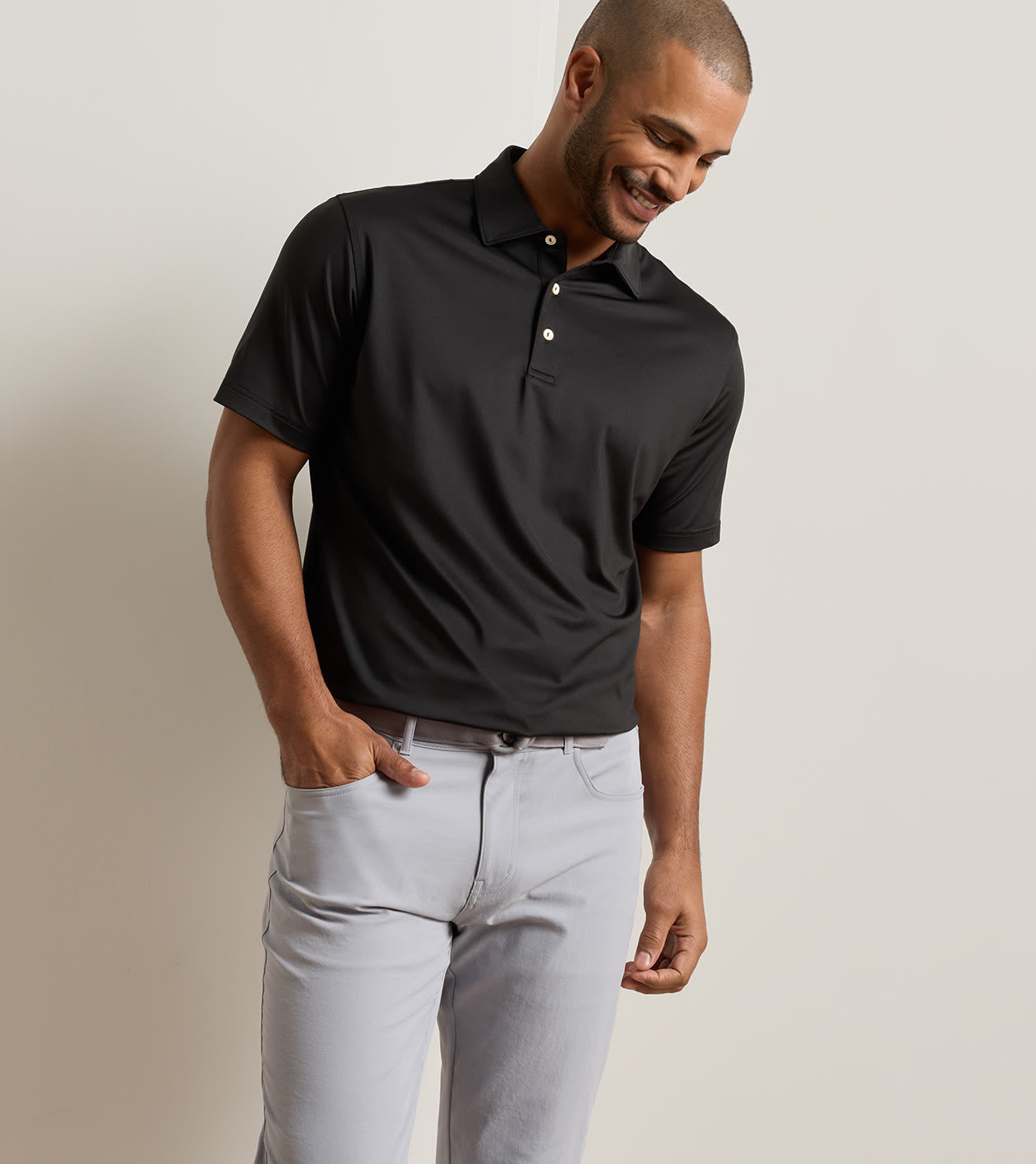 Solid Performance Jersey Polo