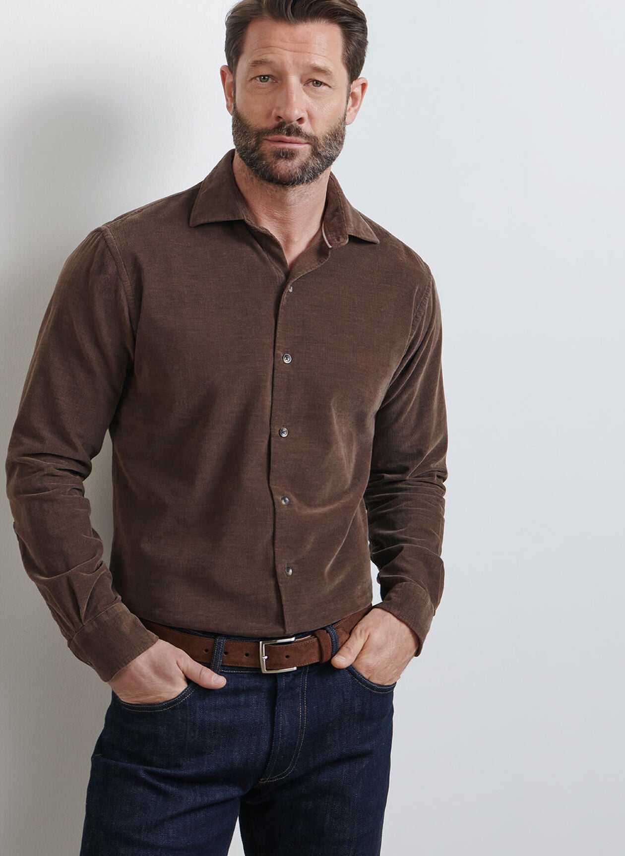 Aspen Cotton Cashmere Corduroy Sport Shirt