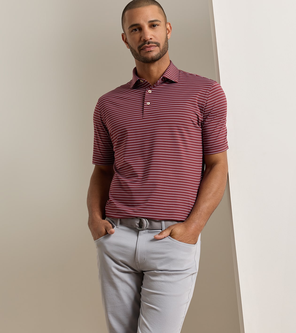Oaks Performance Jersey Polo - Sean Self Collar