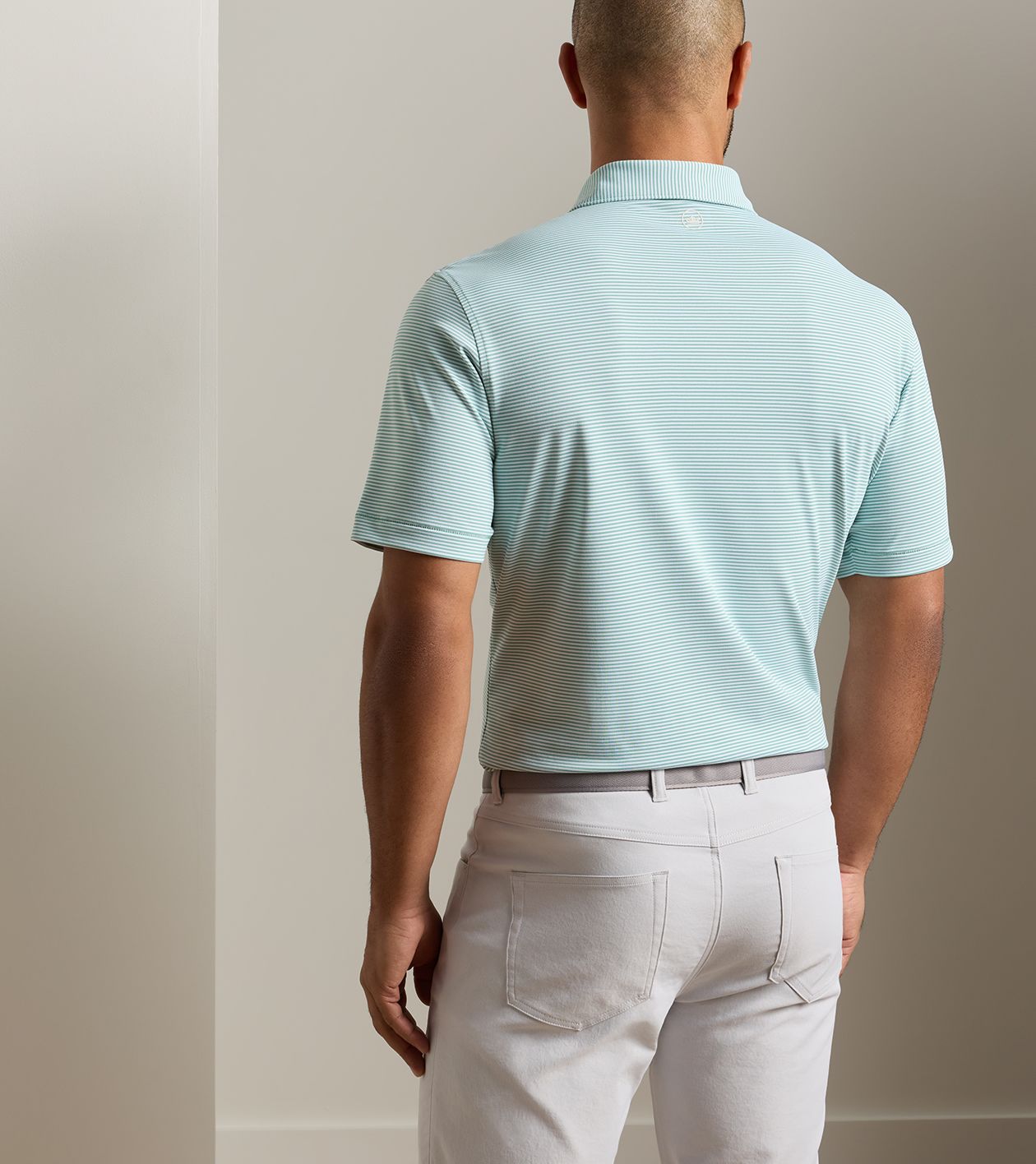 Candor Performance Mesh Polo - Sean Self Collar