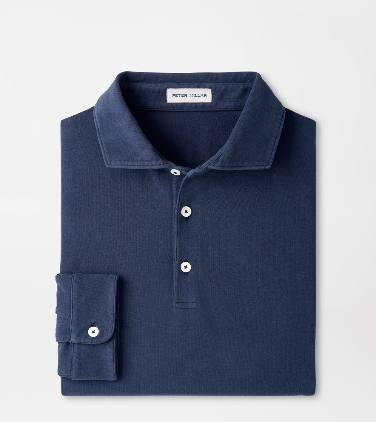 Crown Flex Cotton Long Sleeve Polo