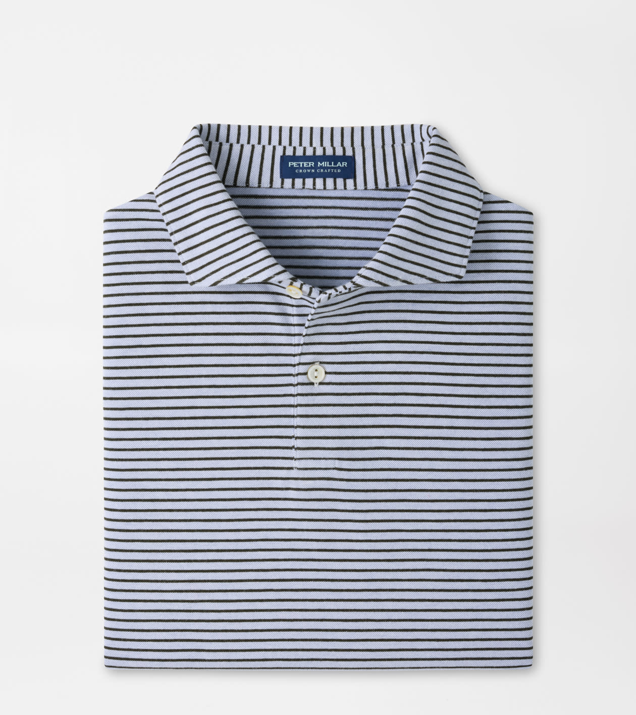 Albatross Stripe Cotton-Blend Piqué Polo - Edwin Spread Collar