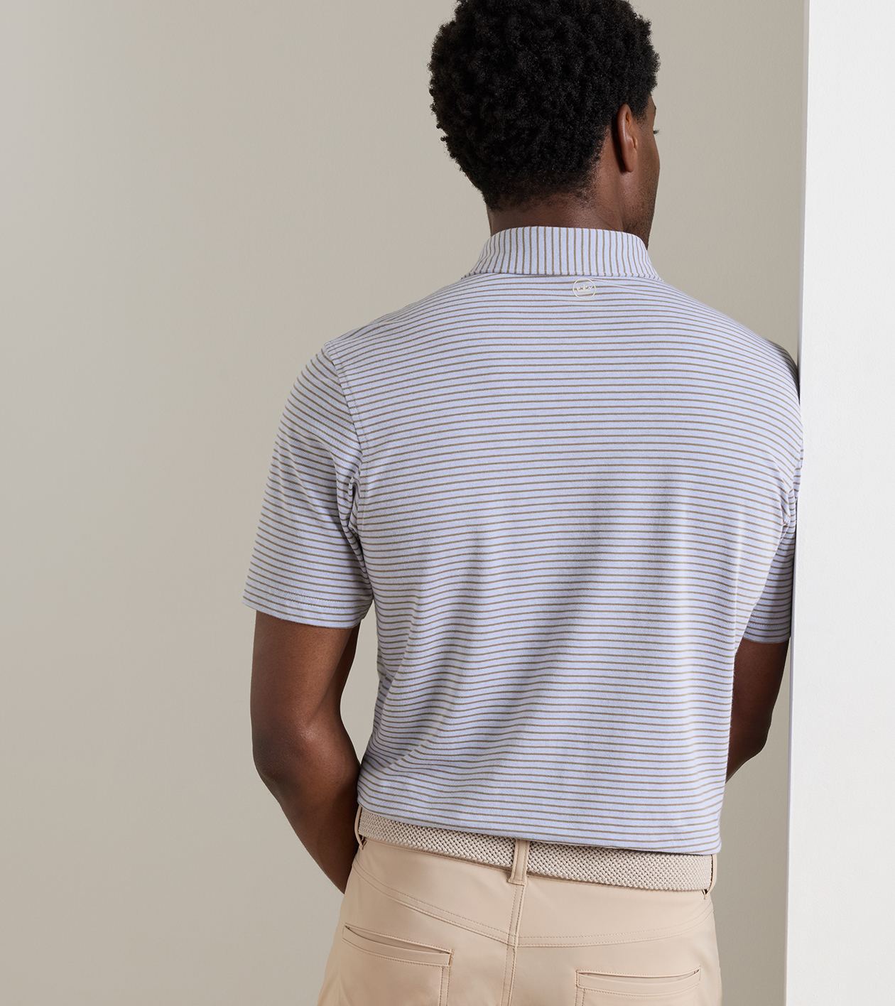 Albatross Stripe Cotton-Blend Piqué Polo - Edwin Spread Collar