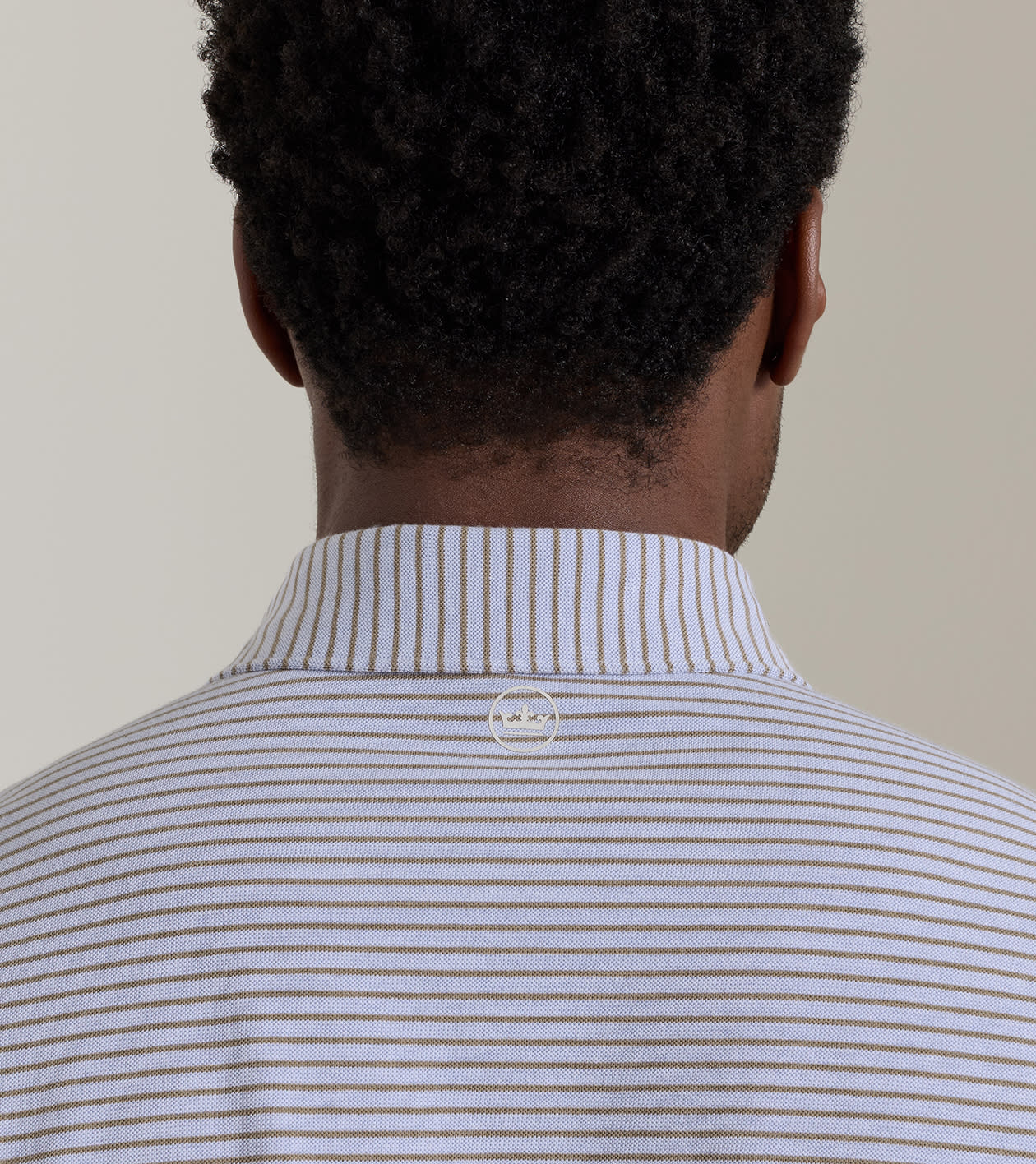 Albatross Stripe Cotton-Blend Piqué Polo - Edwin Spread Collar
