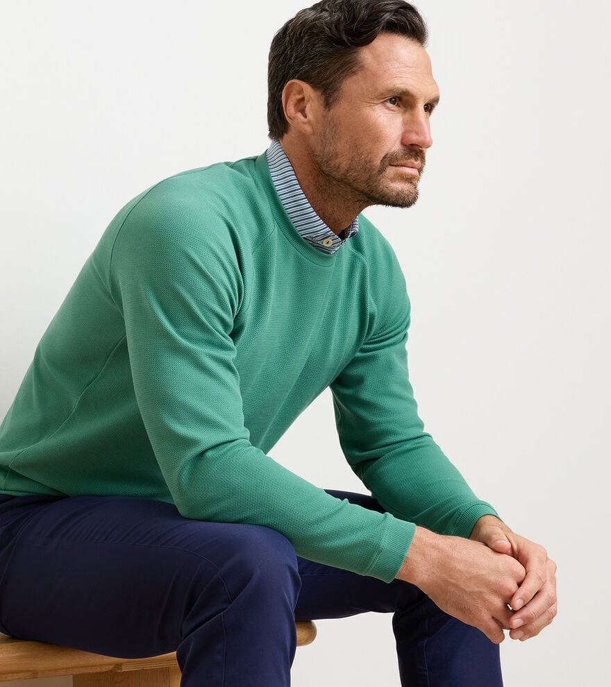 Cradle Pique Performance Crewneck