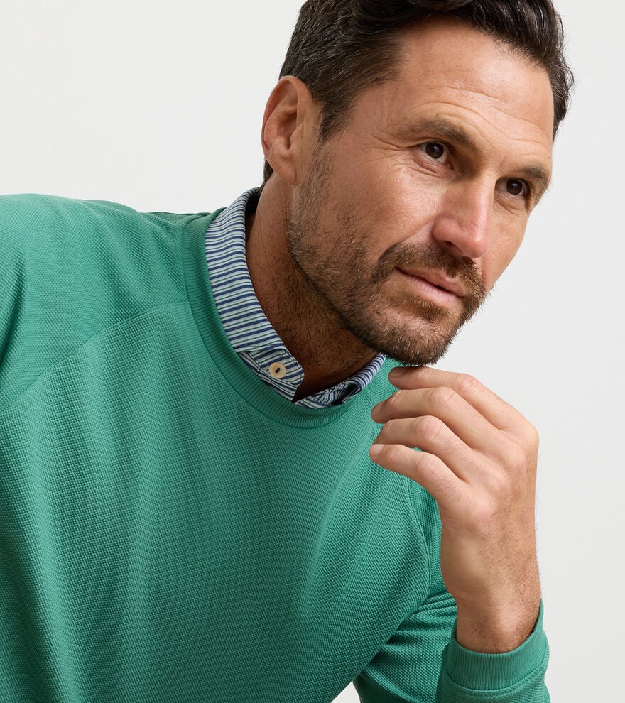 Cradle Pique Performance Crewneck