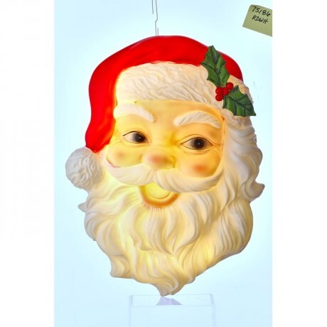 16" LED Resin Winking Santa Wall Plaque
