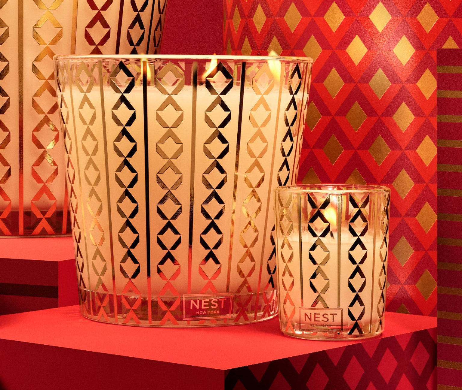 Luxury 4 Wick Candle Holiday